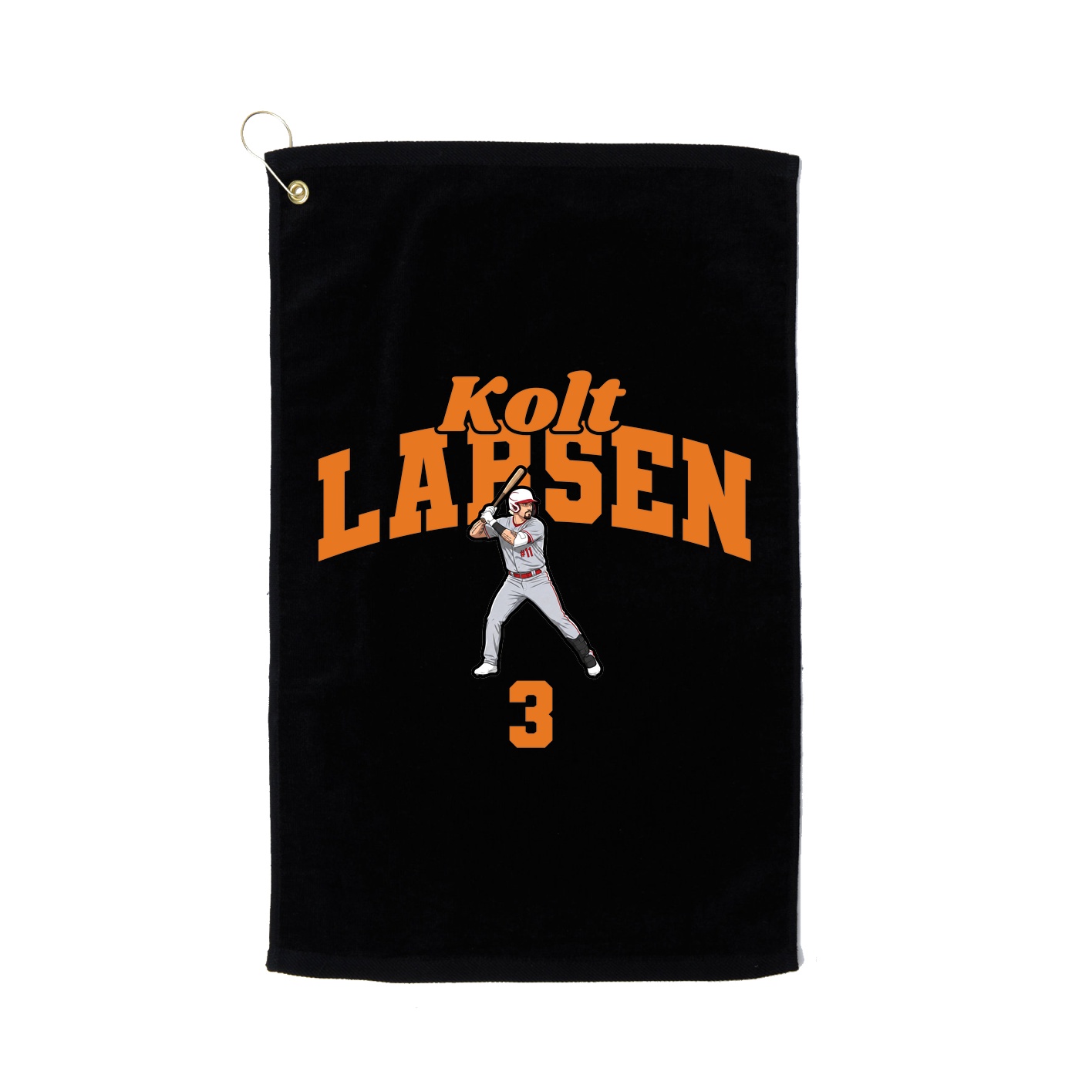 Golf Towel — Signature Arch in Black
