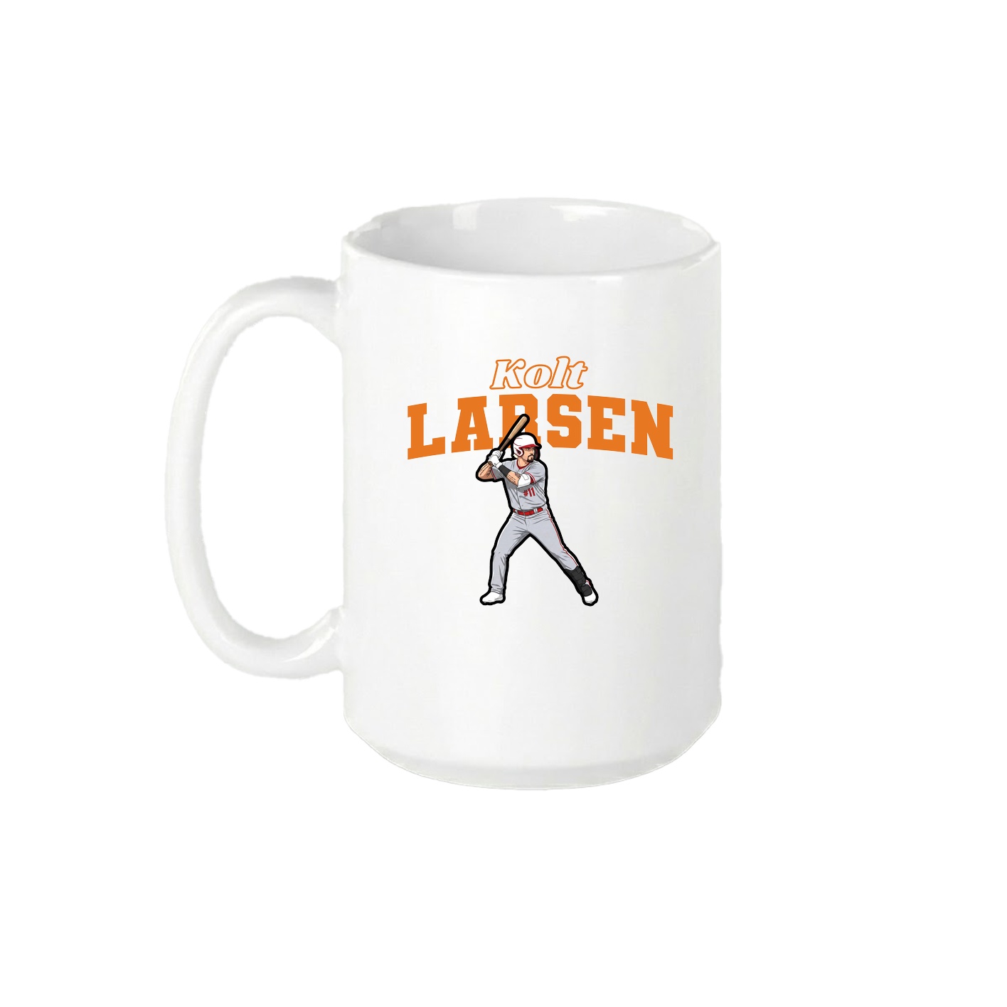 15oz Coffee Mug — Name Arch in White
