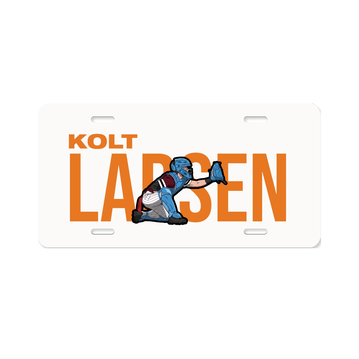 License Plate — Player Name in Classic