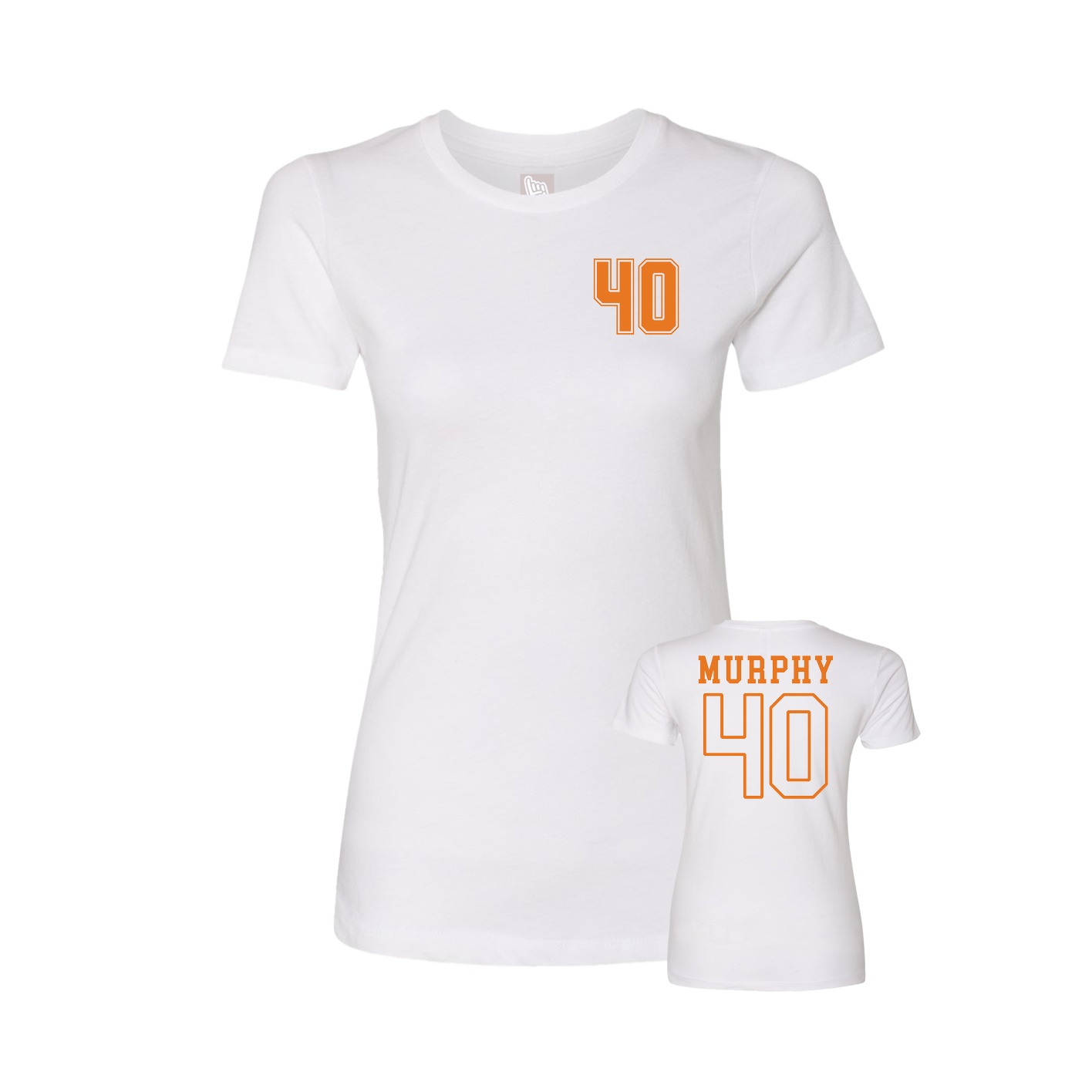 Womens Tee — Chest Back in White