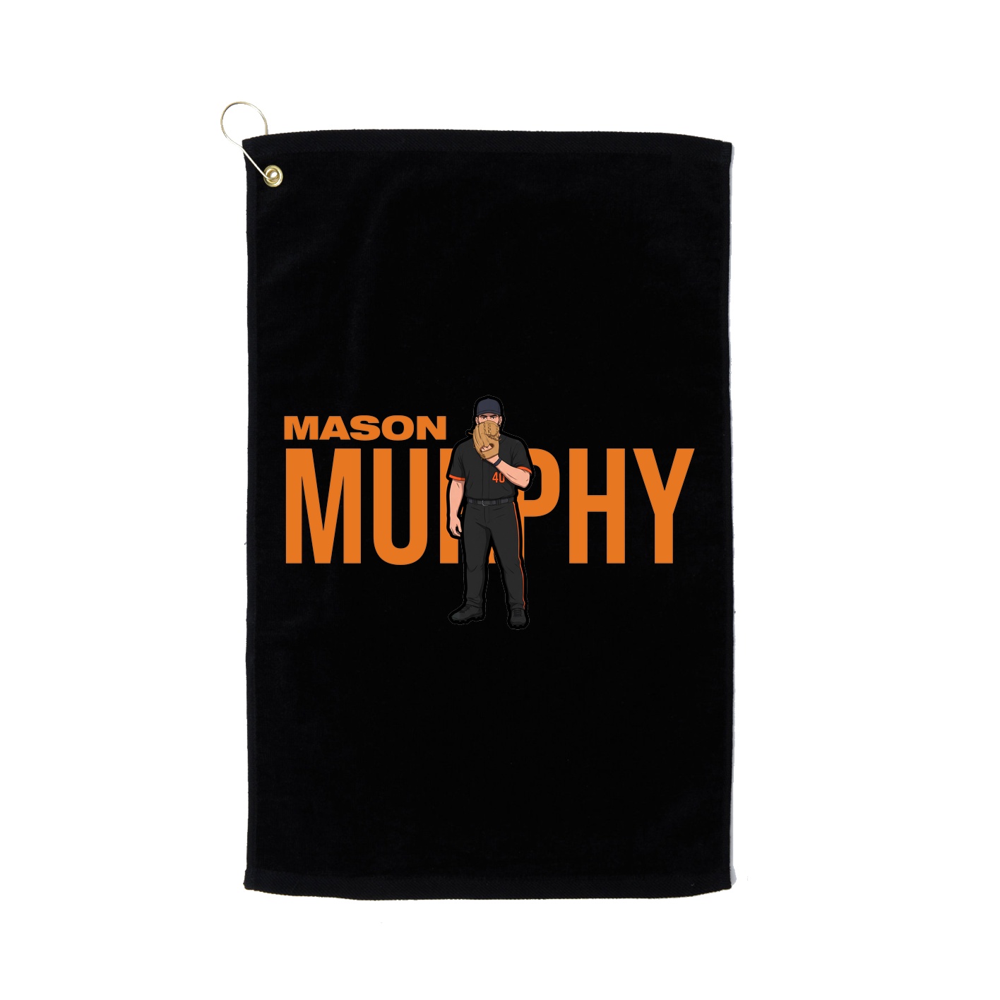 Golf Towel — Player Name in Black