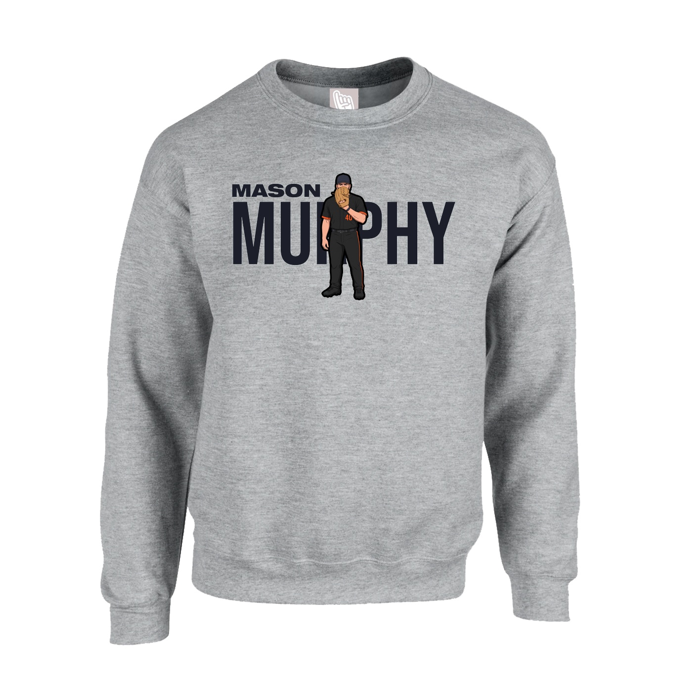 Fleece Crew — Player Name in Grey