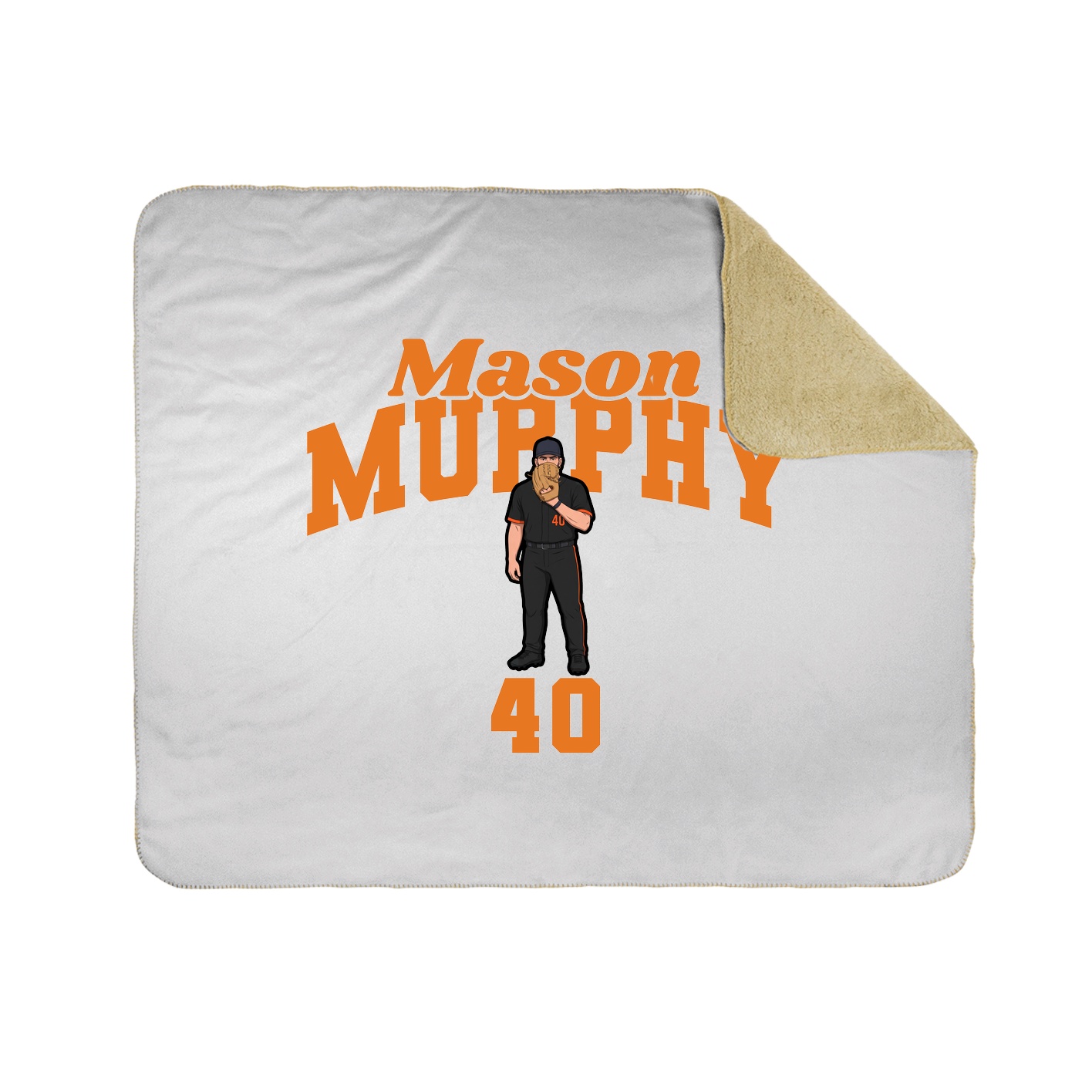 Throw Blanket — Signature Arch in White