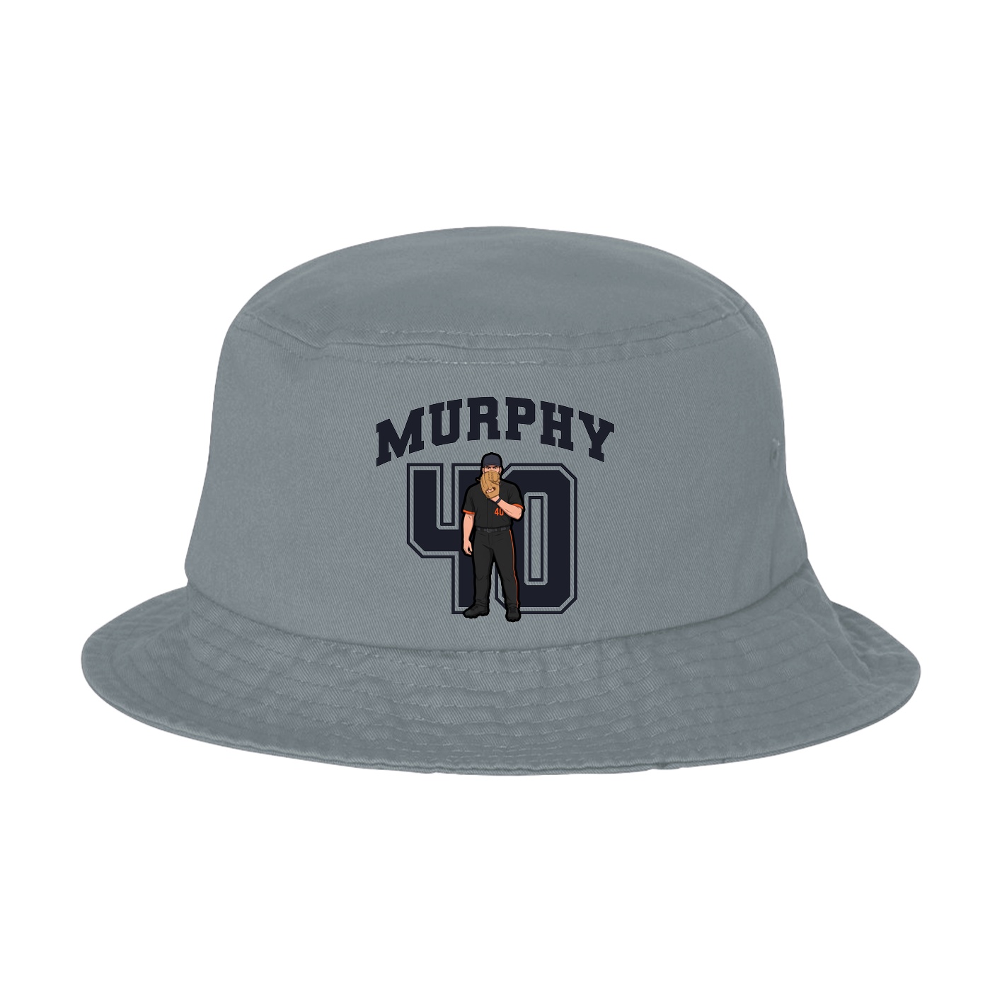 Bucket Cap — Number in Grey