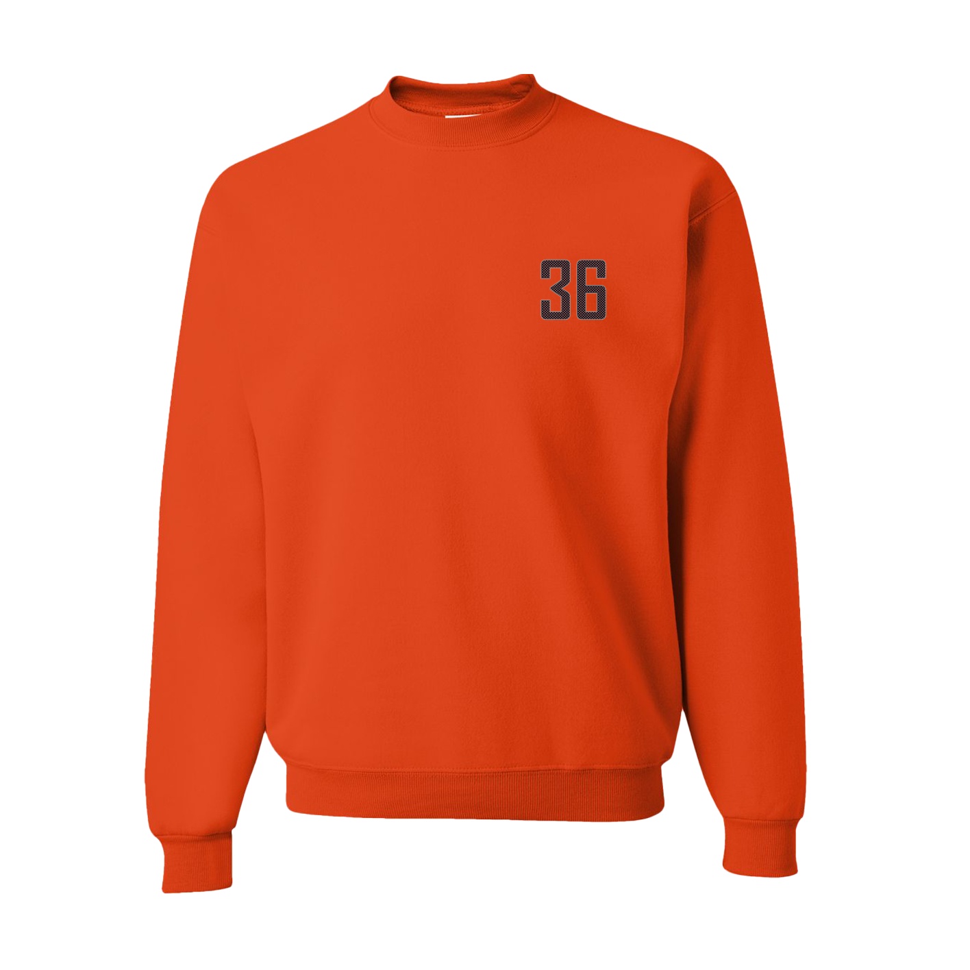 Fleece Crew — Front Shirsy in Orange