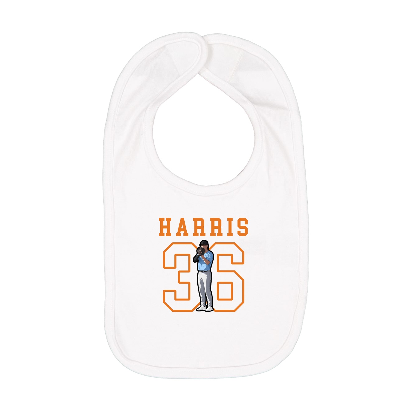Infant Bib — Shirsey in White