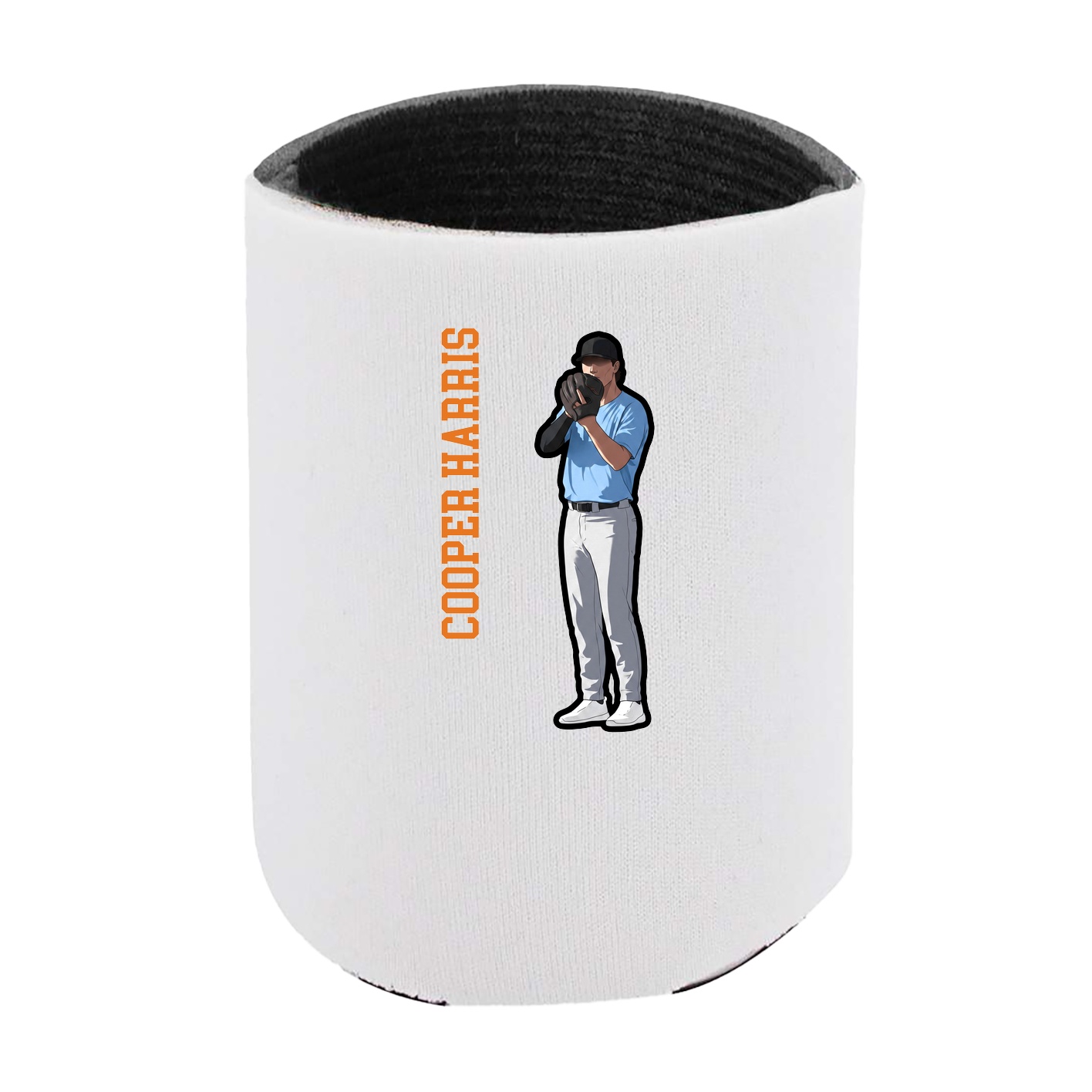 Can Holder — Name Vertical in White