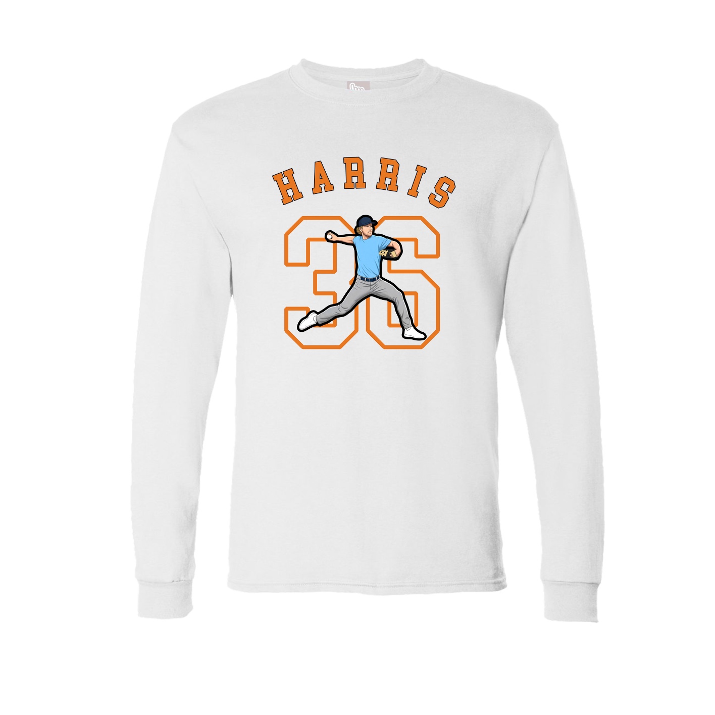 Long Sleeve Tee — Shirsey Arch in White