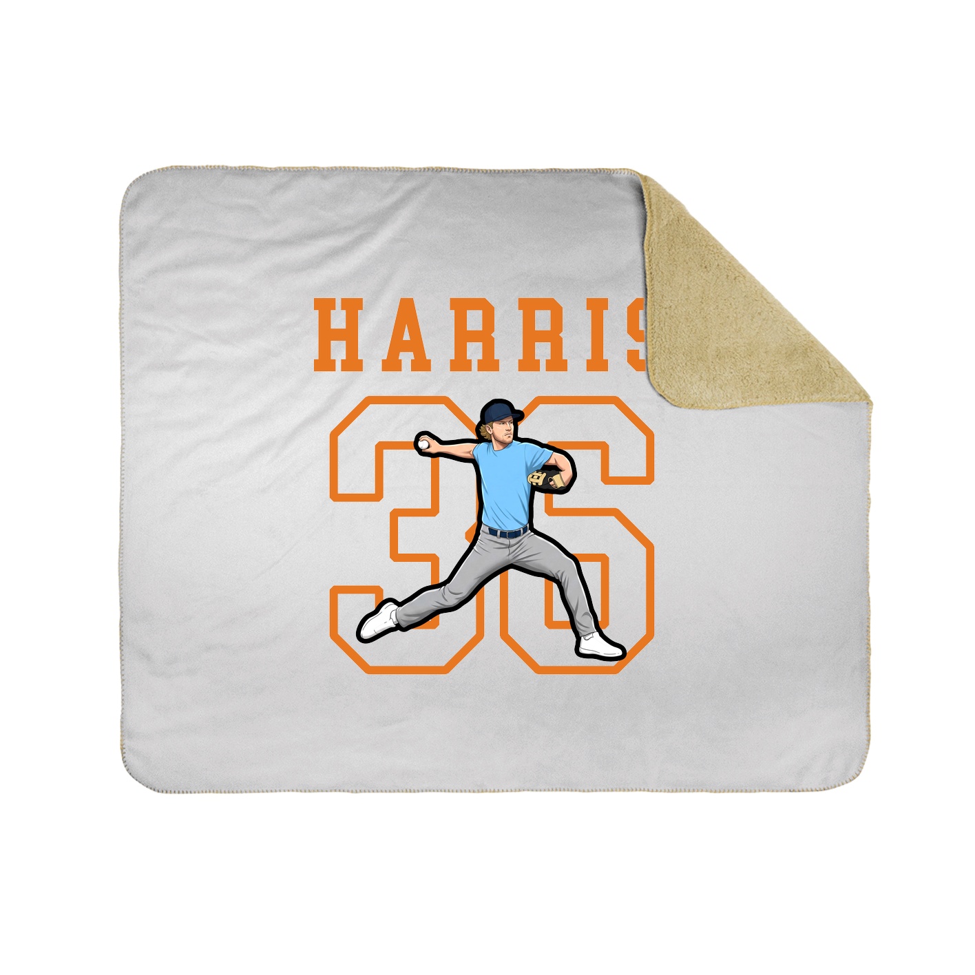 Throw Blanket — Shirsey in White
