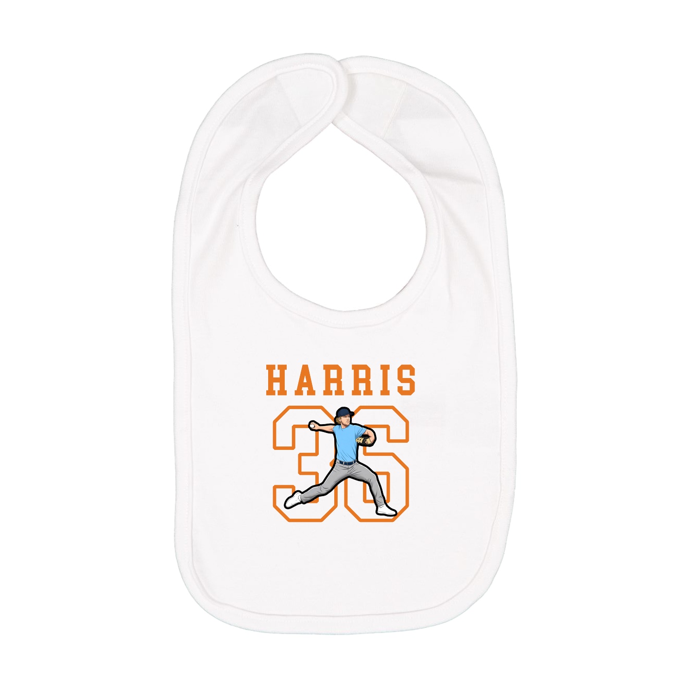 Infant Bib — Shirsey in White