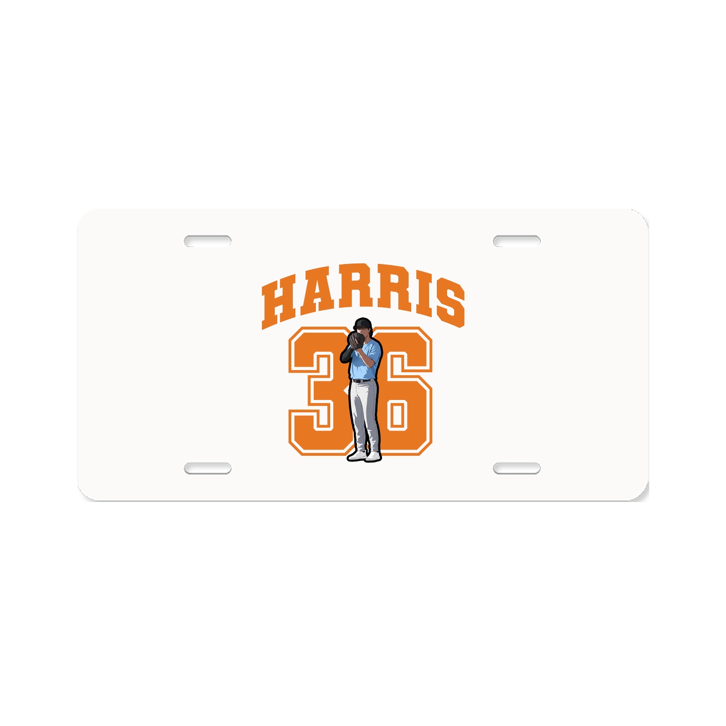 License Plate — Number in Classic