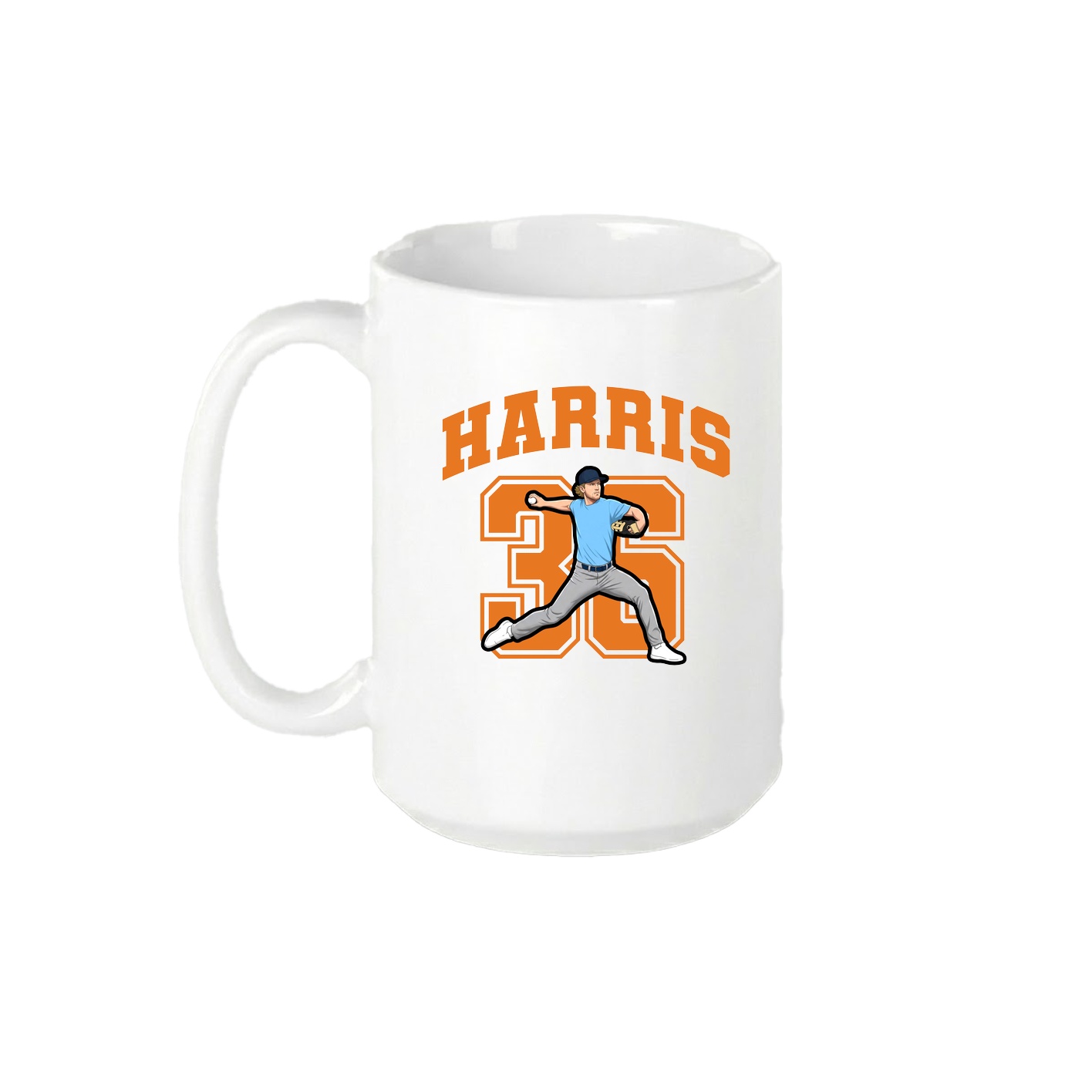 15oz Coffee Mug — Number in White