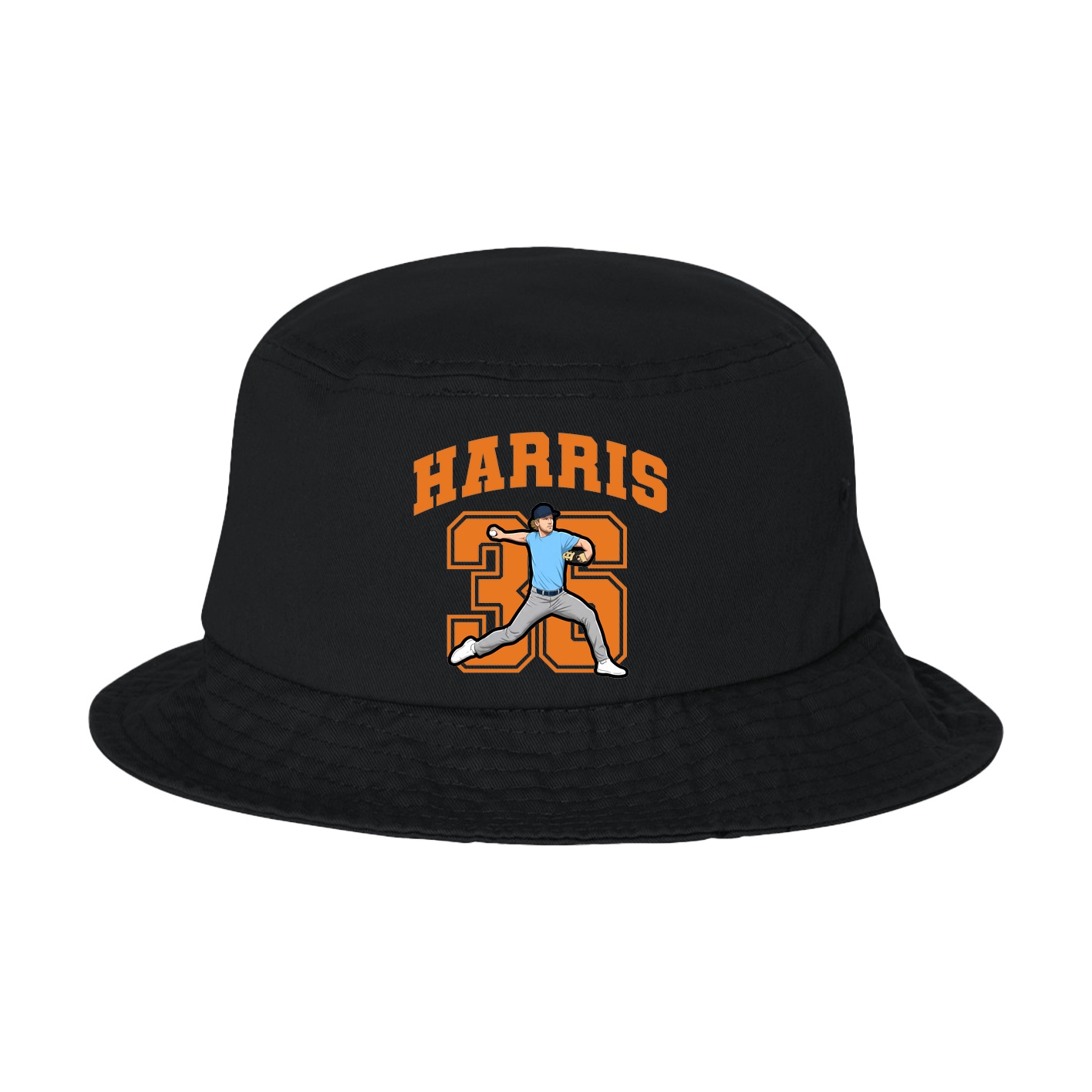 Bucket Cap — Number in Black