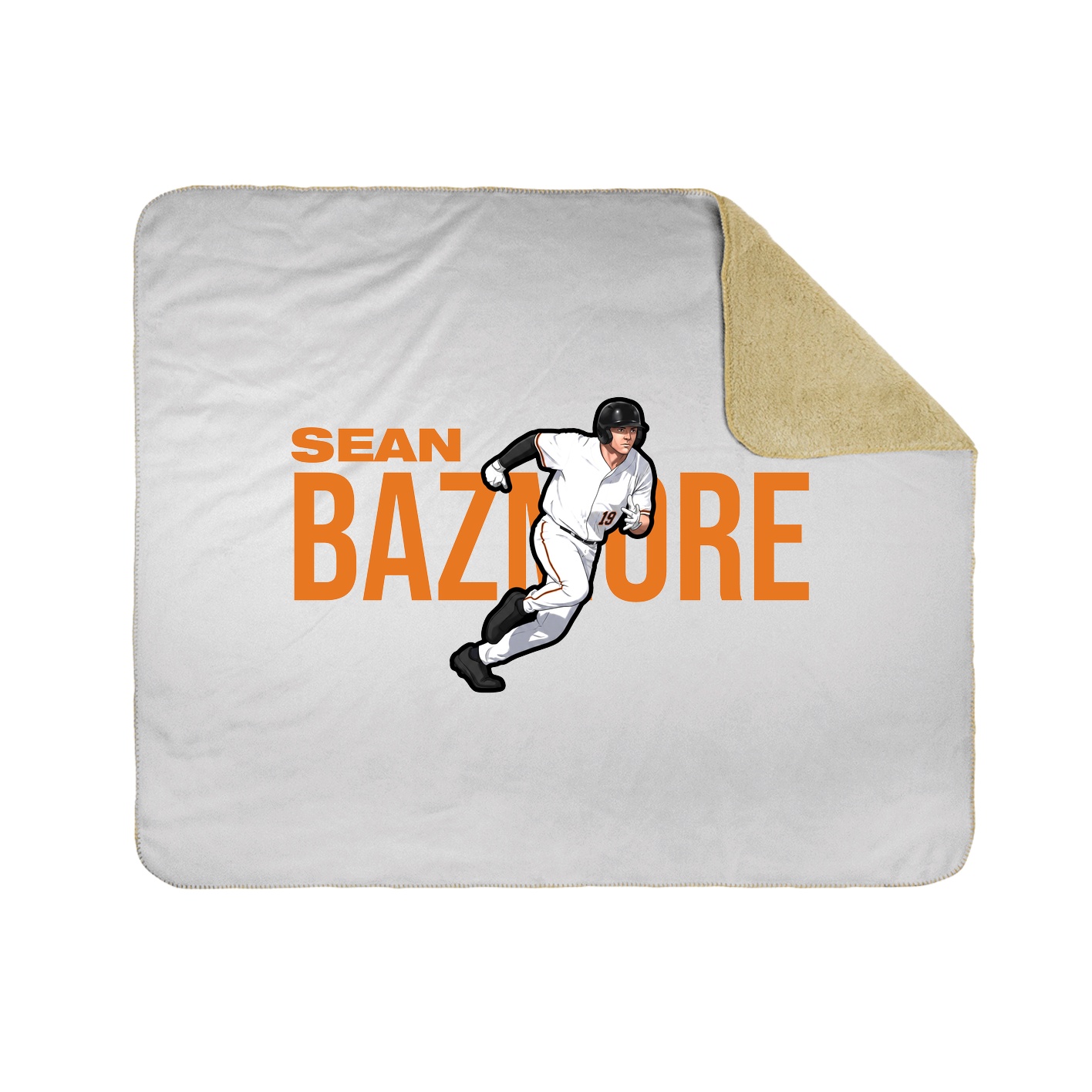 Throw Blanket — Player Name in White