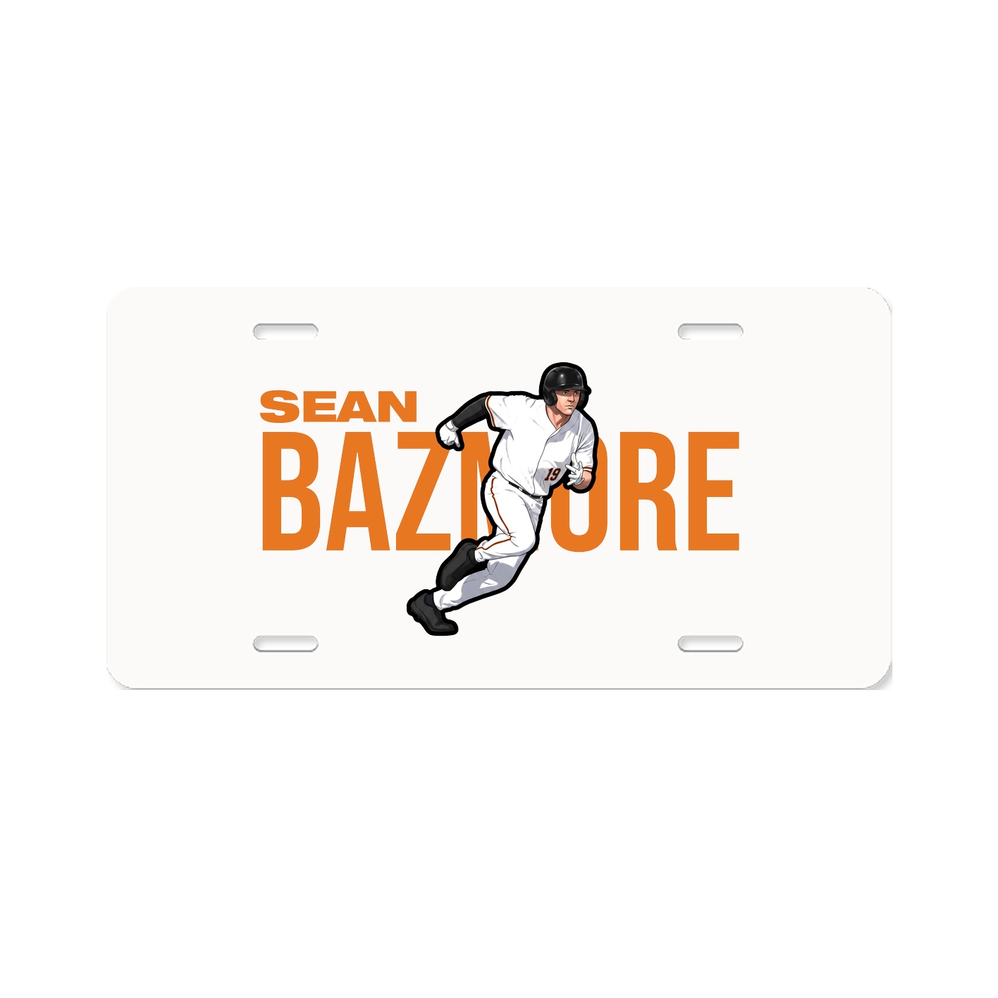 License Plate — Player Name in Classic