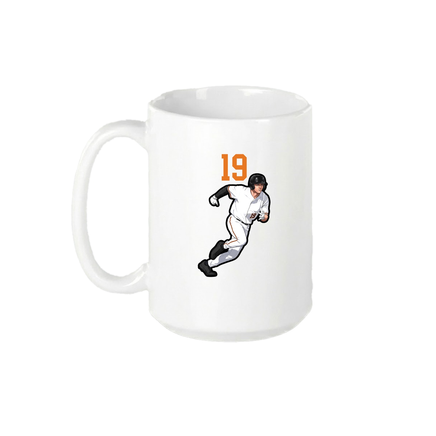 15oz Coffee Mug — Number Top in White