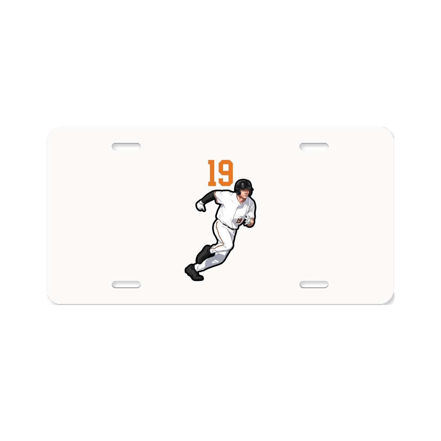 License Plate — Number Top in Classic