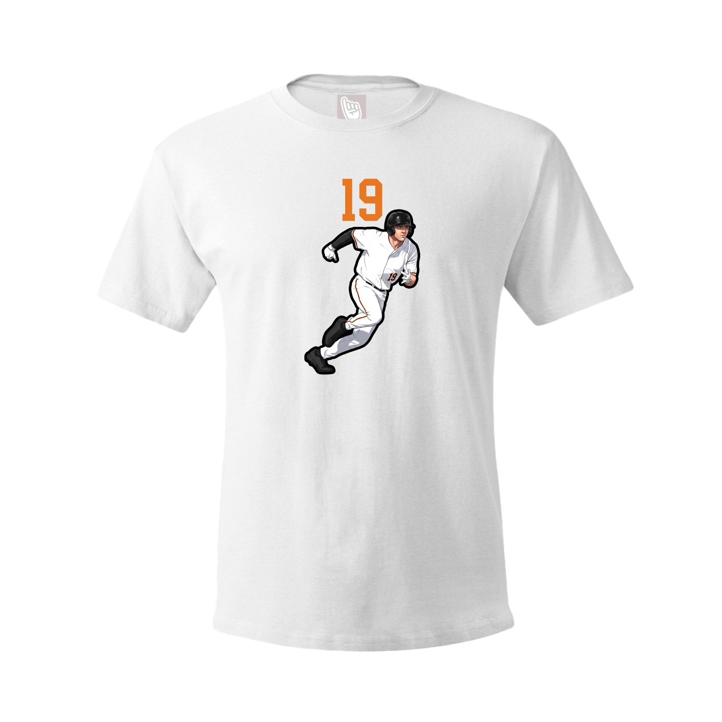 Youth Tee — Number Top in White