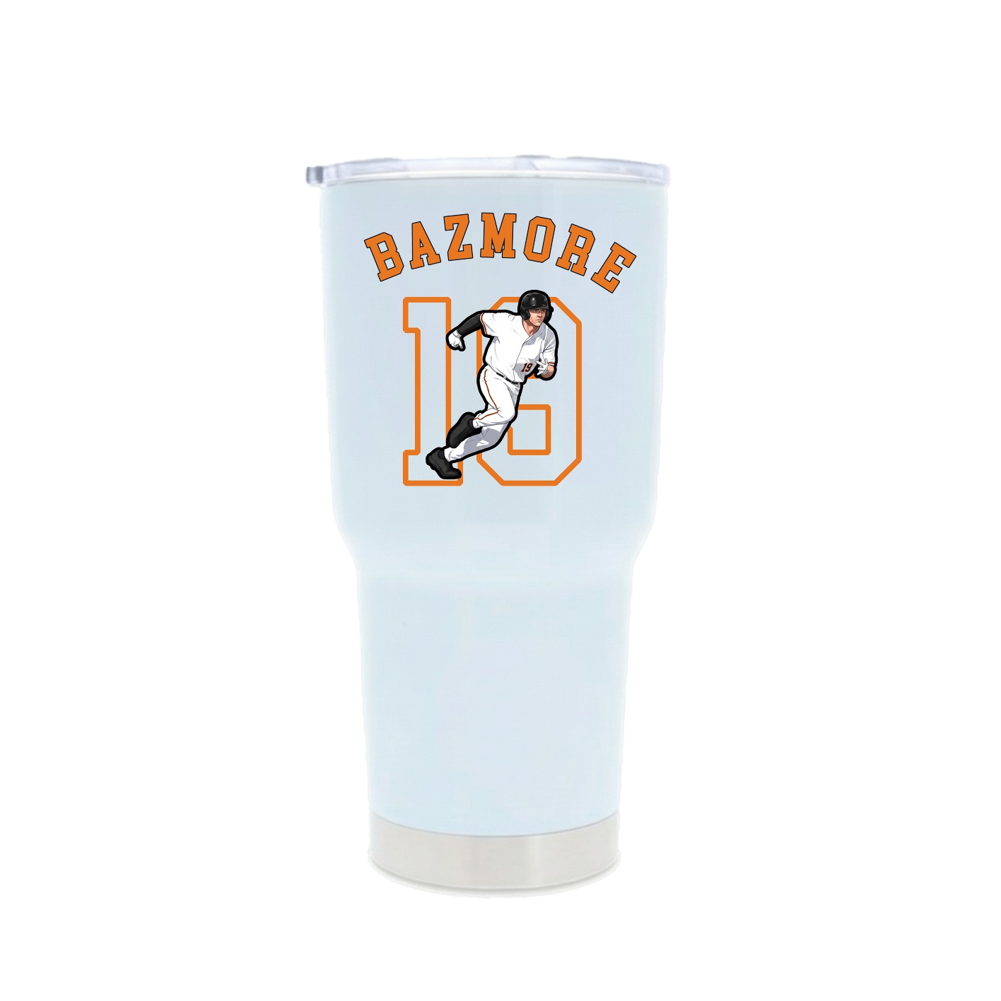 30oz Stainless Steel Tumbler — Shirsey Arch in White