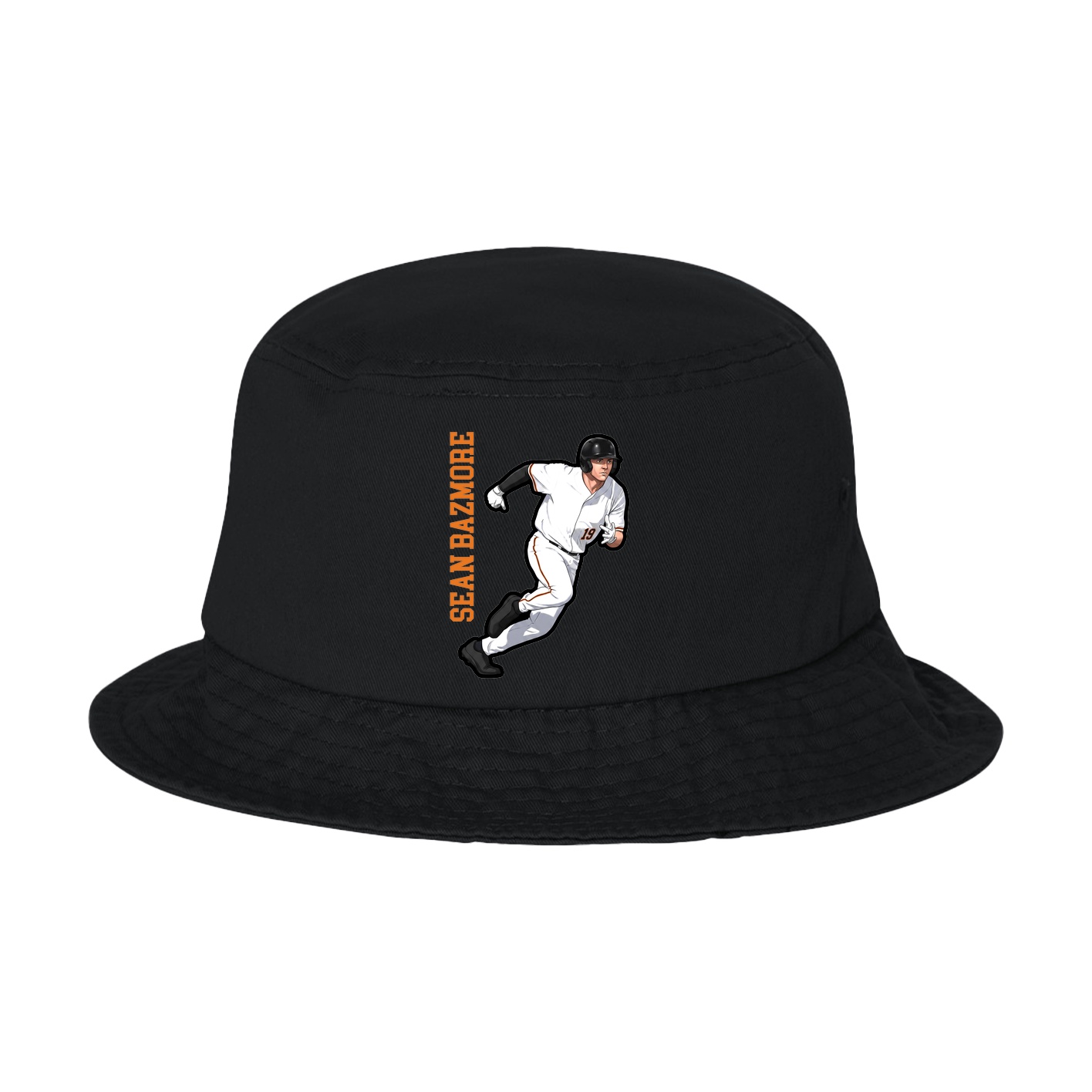 Bucket Cap — Name Vertical in Black