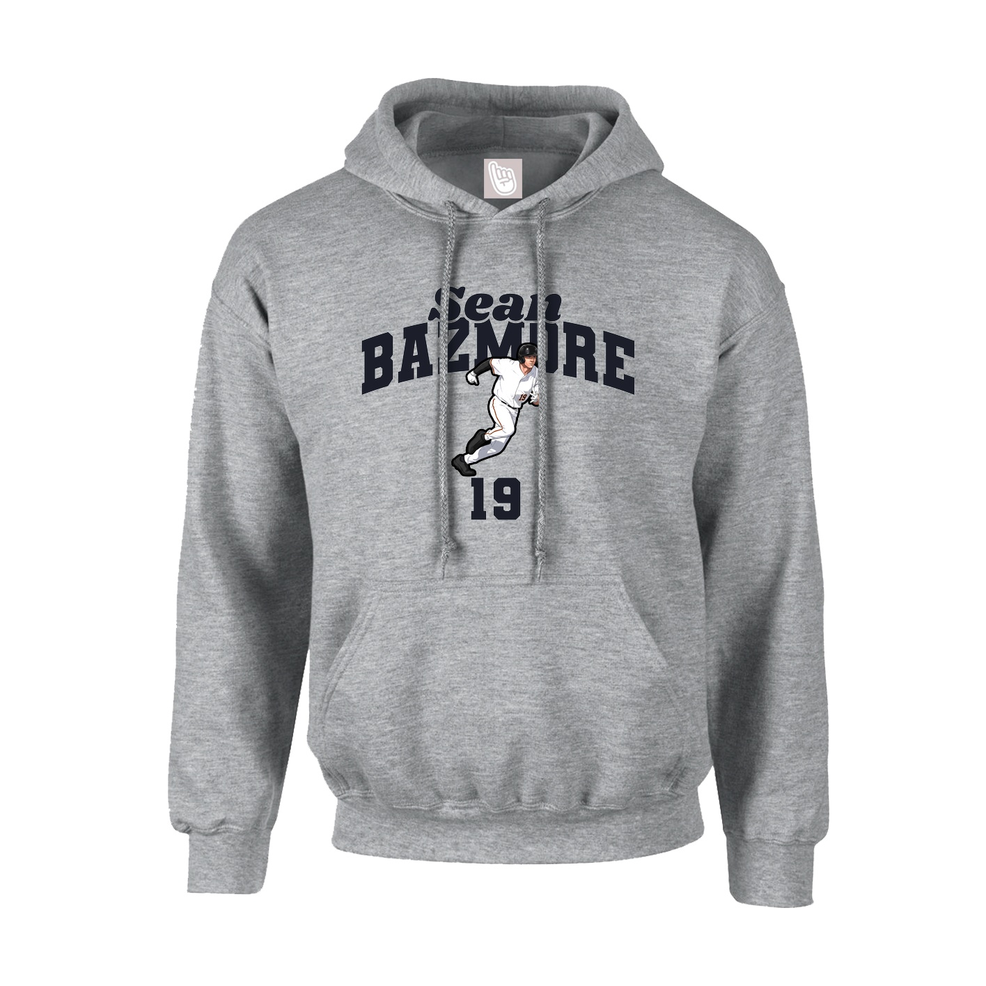 Youth Hoodie — Signature Arch in Grey