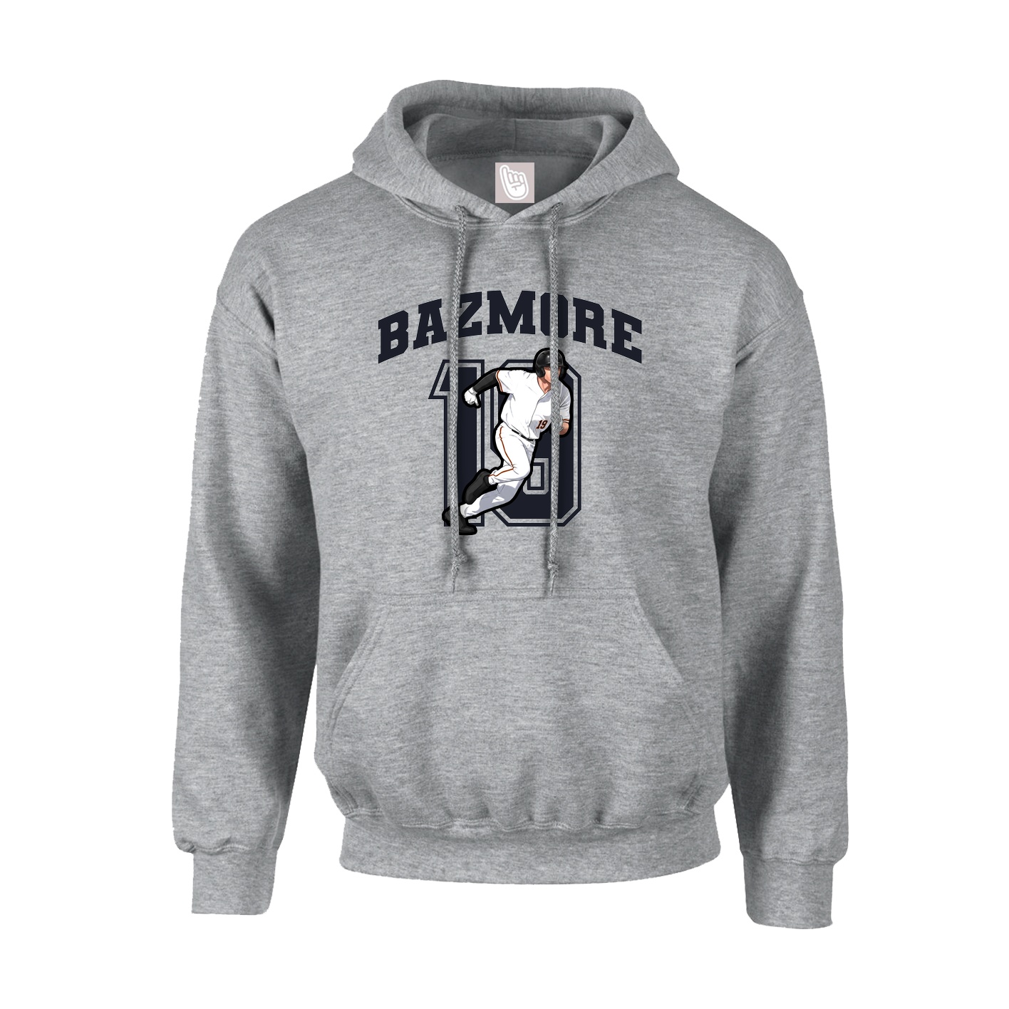 Hoodie — Number in Grey