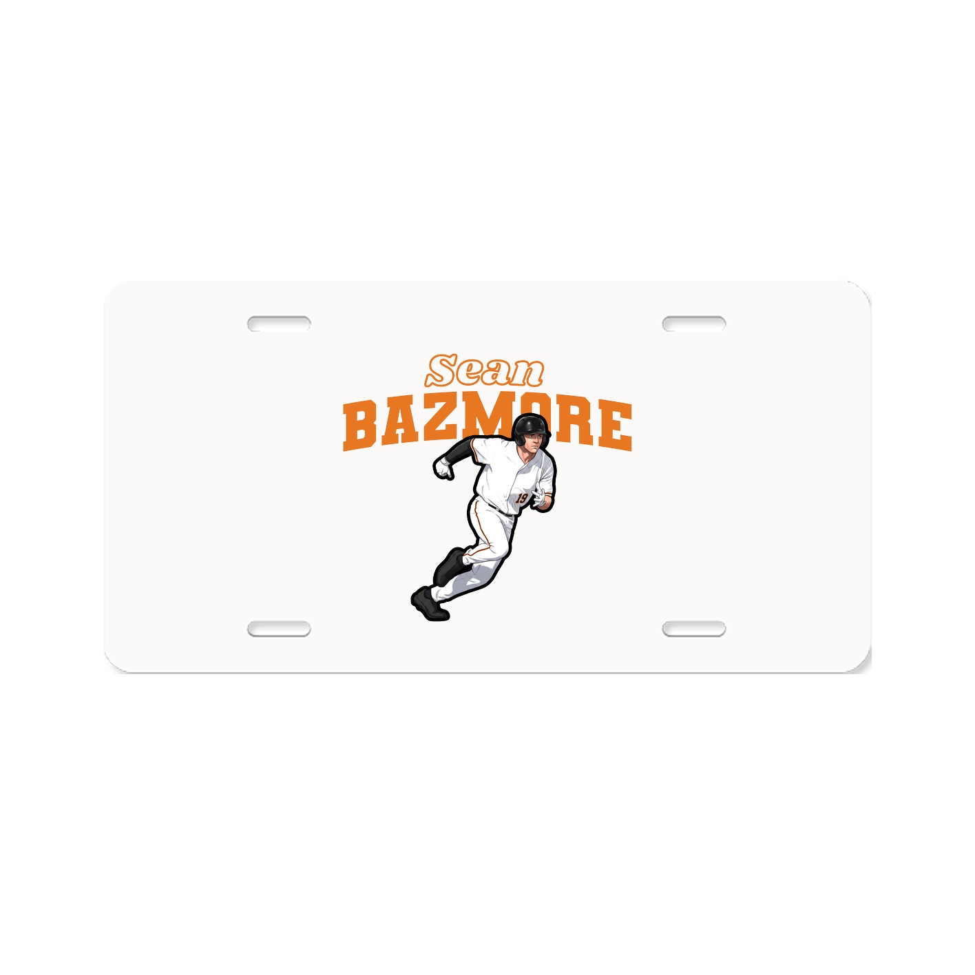 License Plate — Name Arch in Classic
