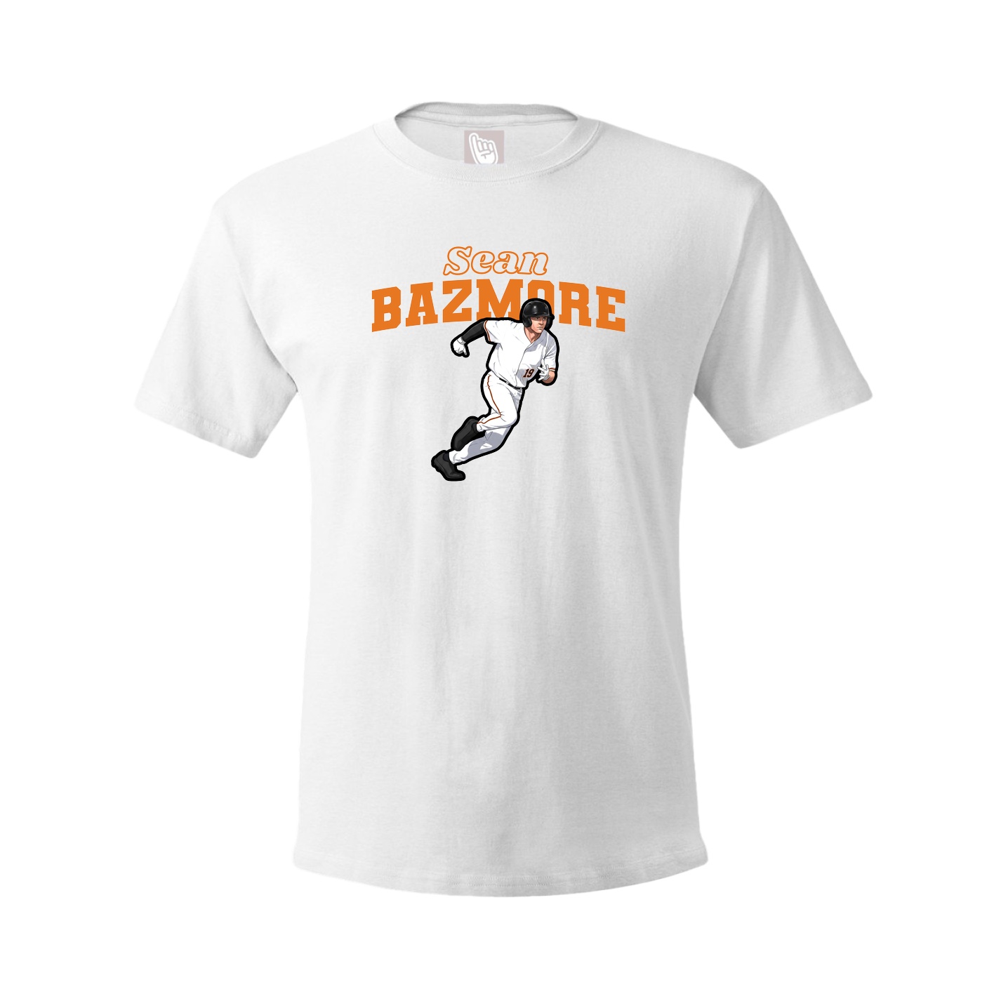 Youth Tee — Name Arch in White