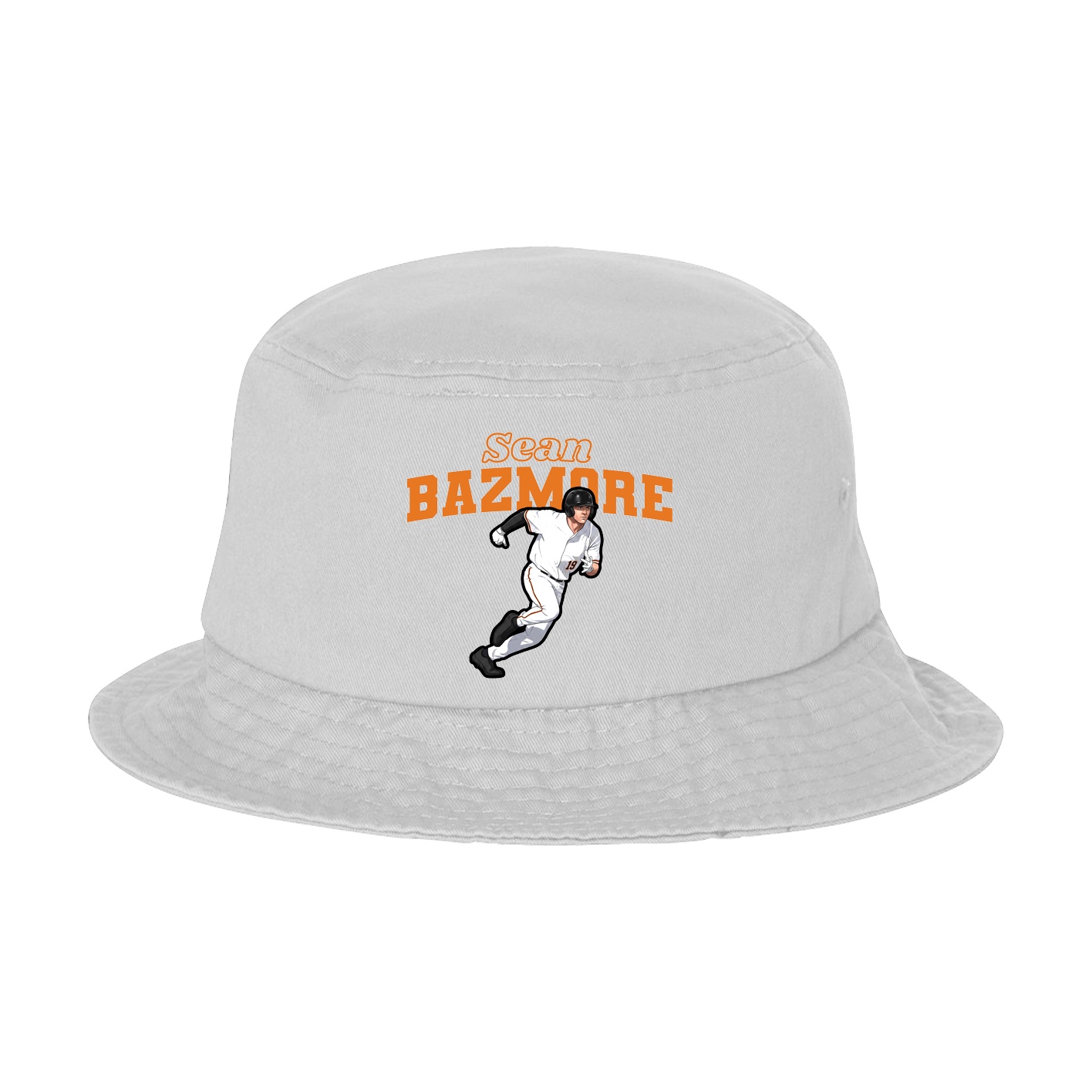 Bucket Cap — Name Arch in White