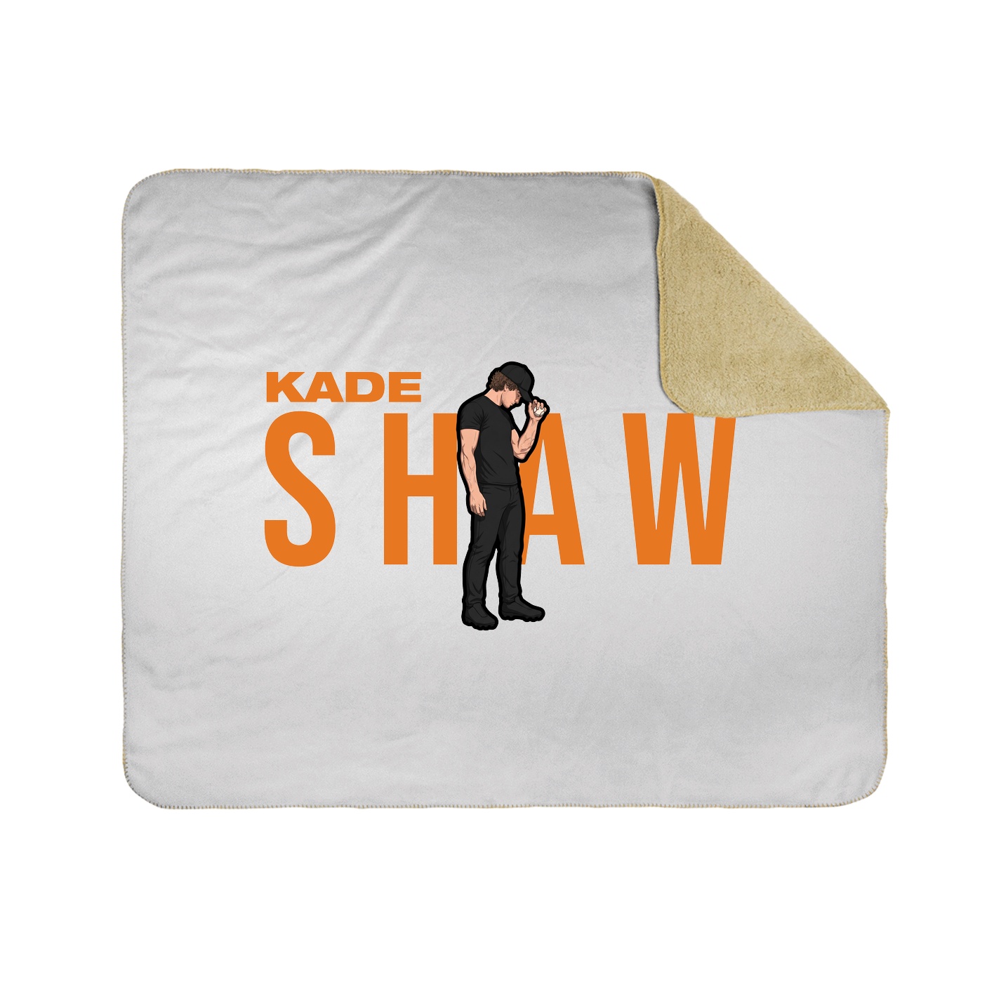 Throw Blanket — Player Name in White