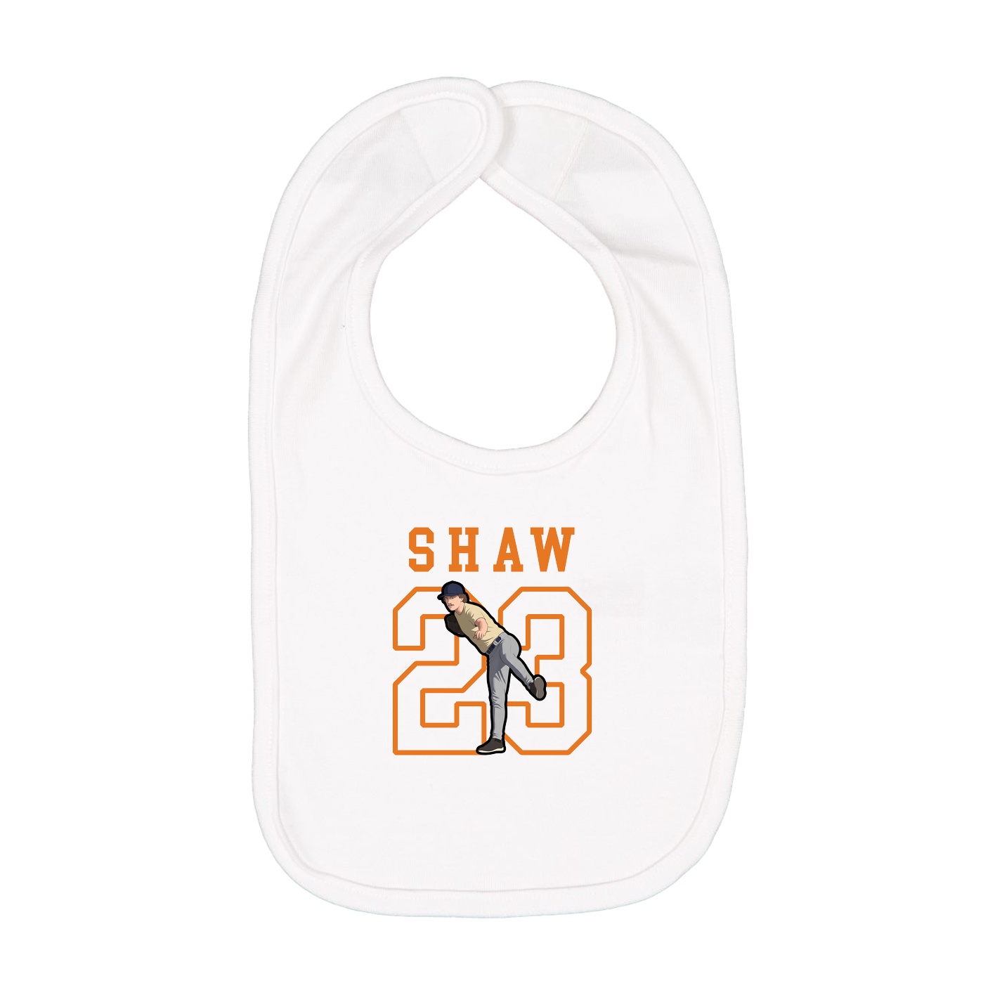 Infant Bib — Shirsey in White