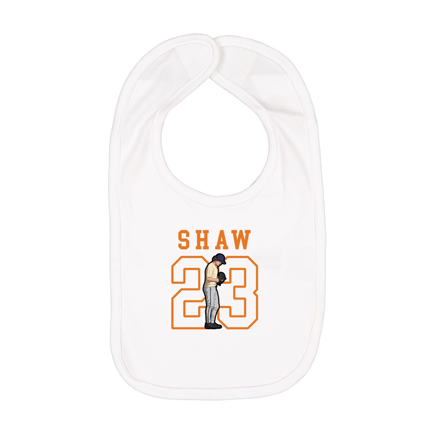 Infant Bib — Shirsey in White