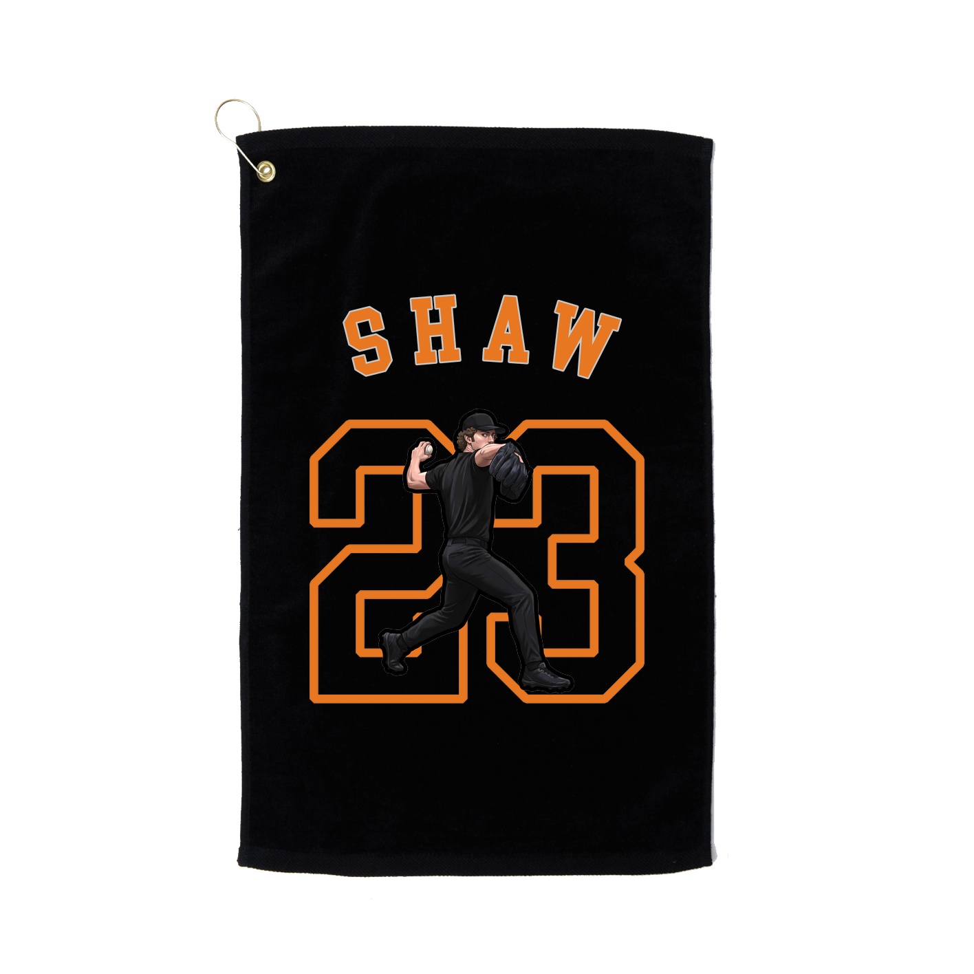 Golf Towel — Shirsey Arch in Black