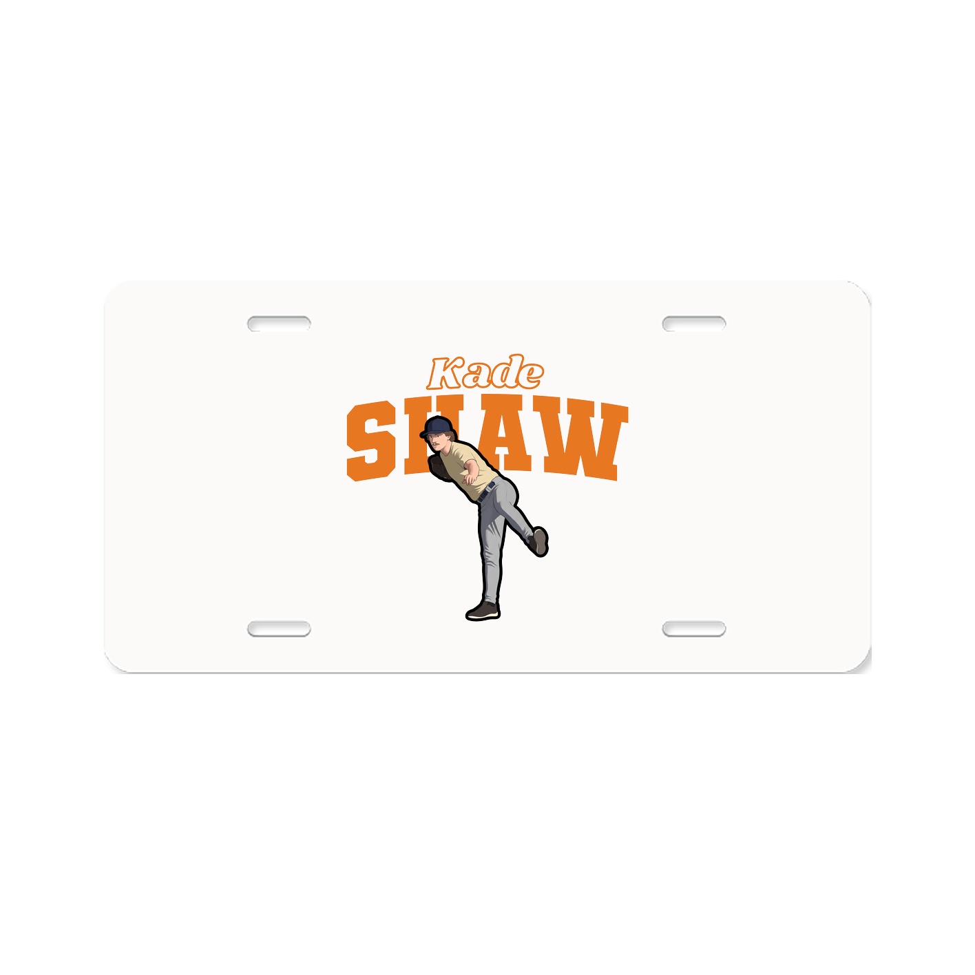 License Plate — Name Arch in Classic