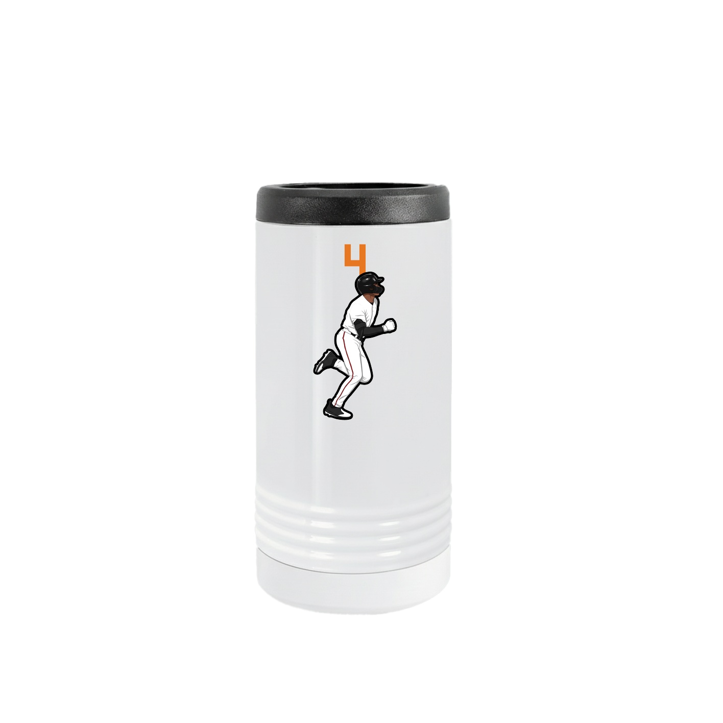 Slim Beverage Holder — Number Top in White