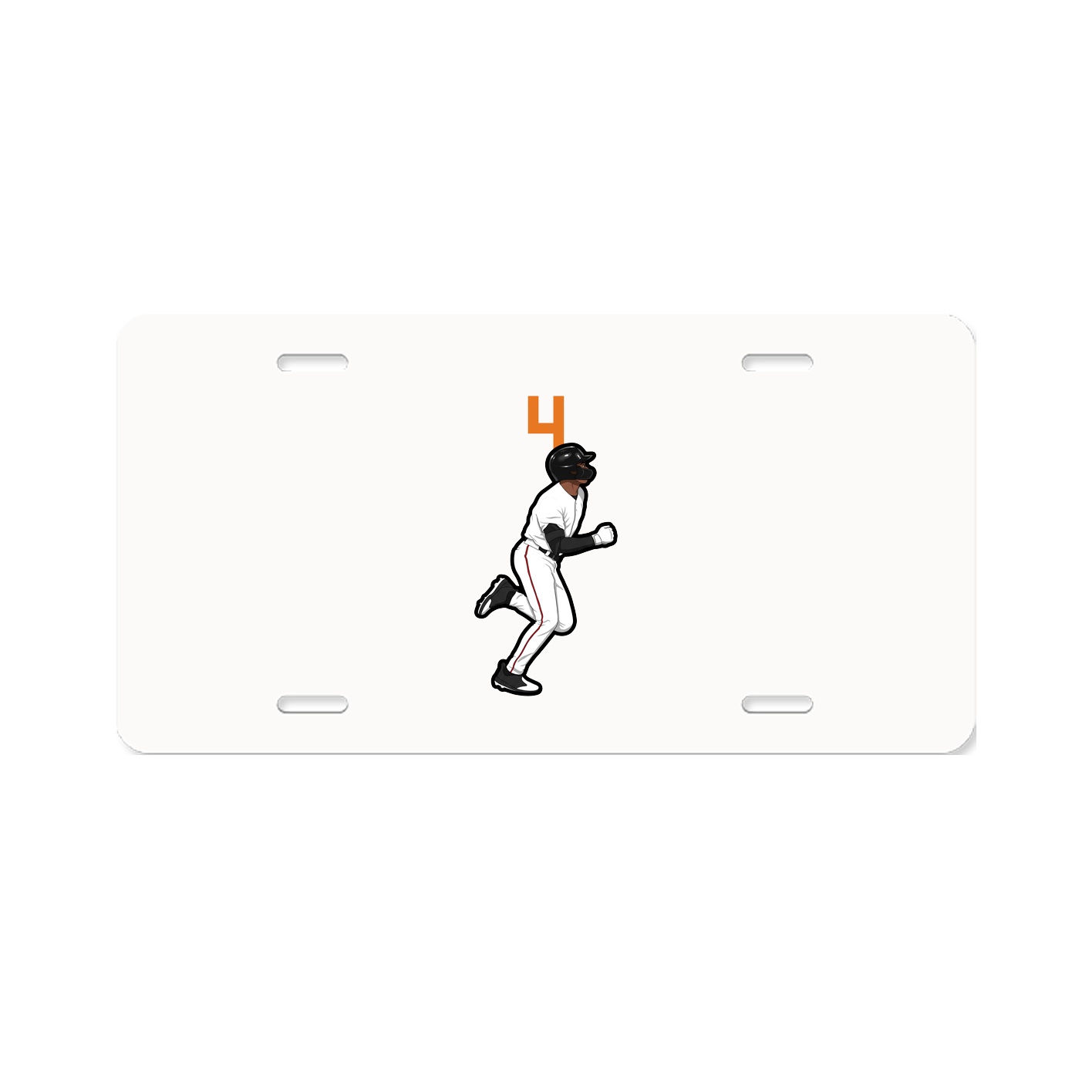 License Plate — Number Top in Classic