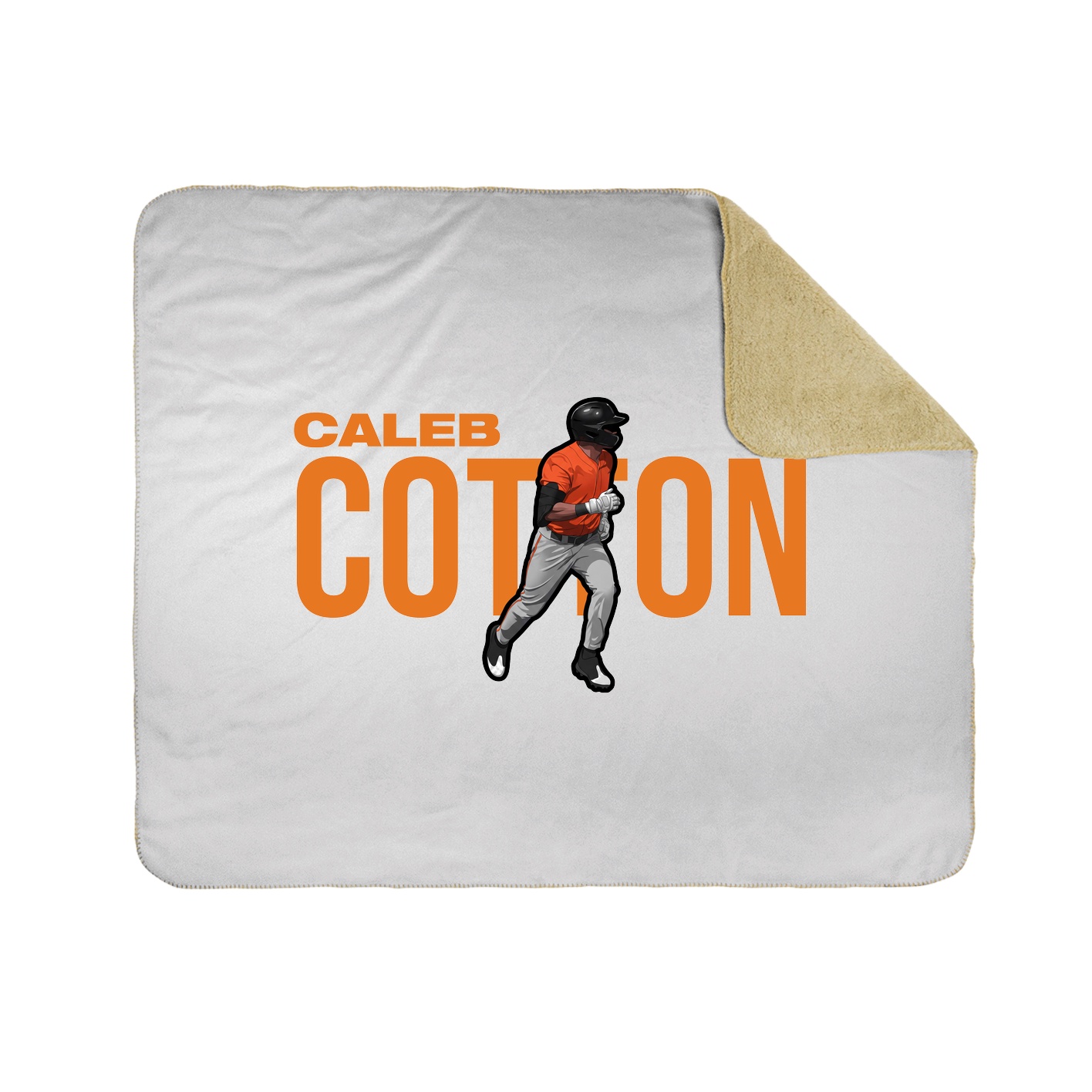 Throw Blanket — Player Name in White