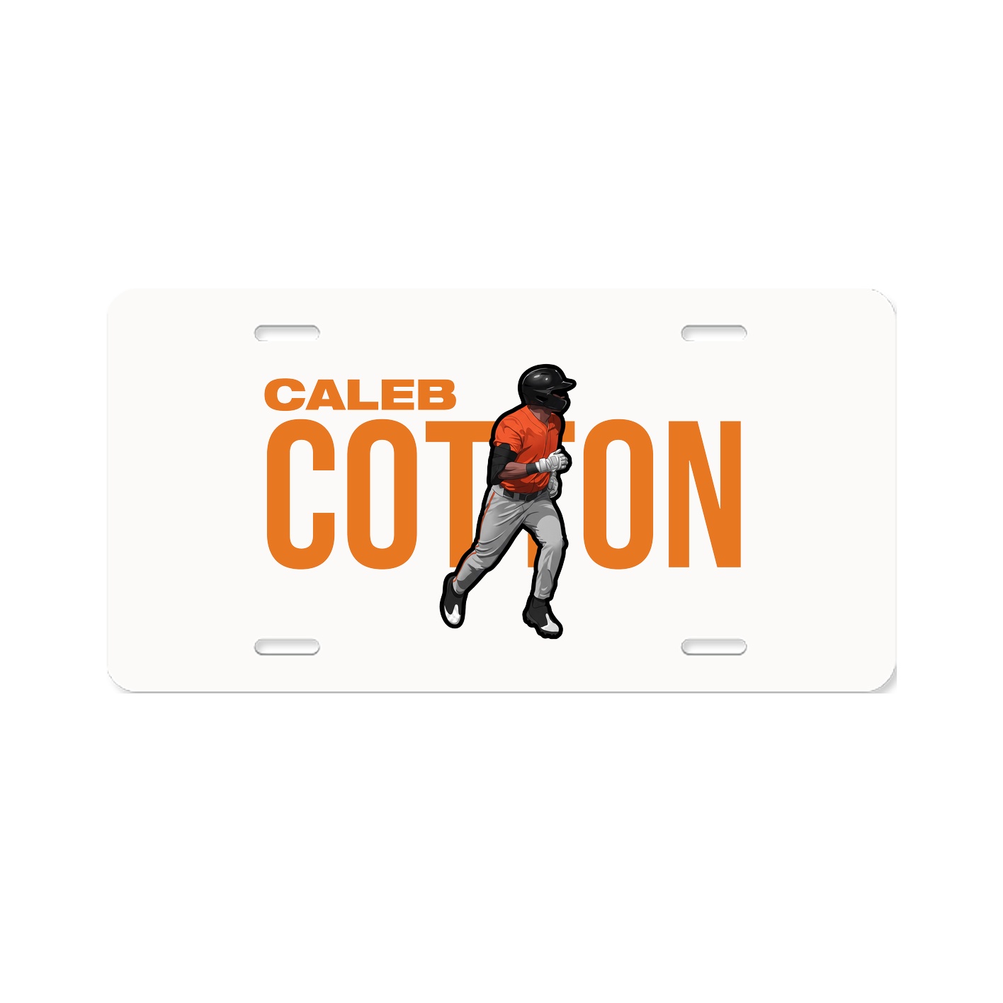 License Plate — Player Name in Classic