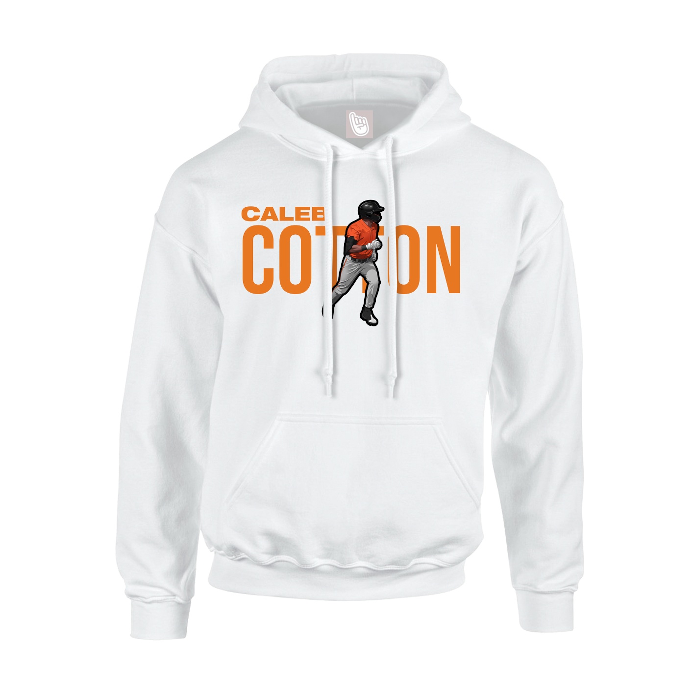 Youth Hoodie — Player Name in White