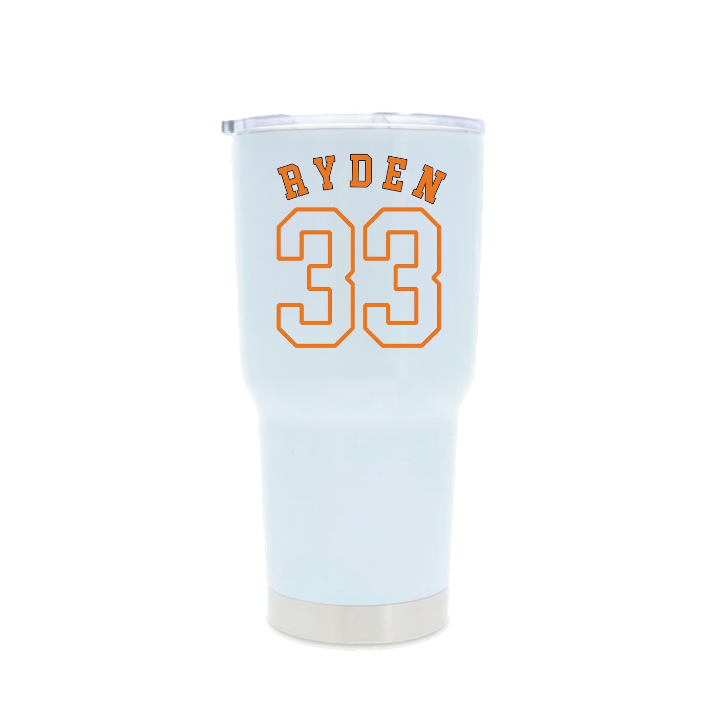 30oz Stainless Steel Tumbler — Shirsey Arch in White