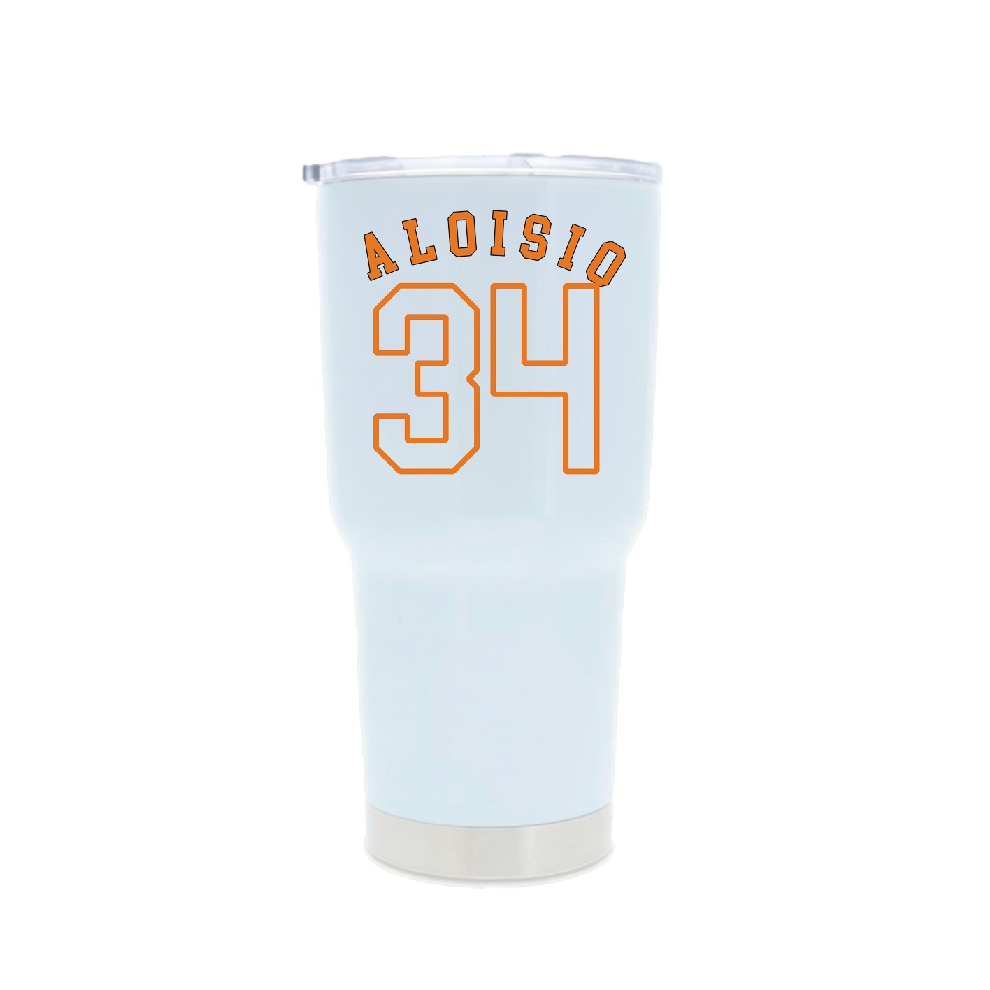30oz Stainless Steel Tumbler — Shirsey Arch in White