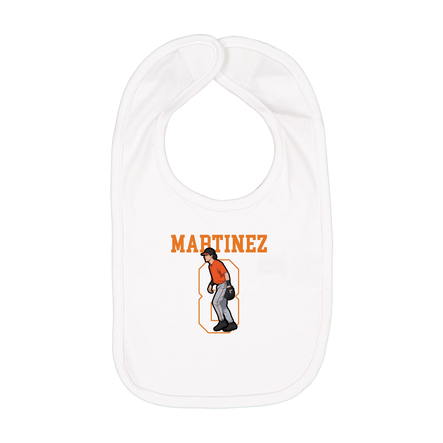 Infant Bib — Shirsey in White