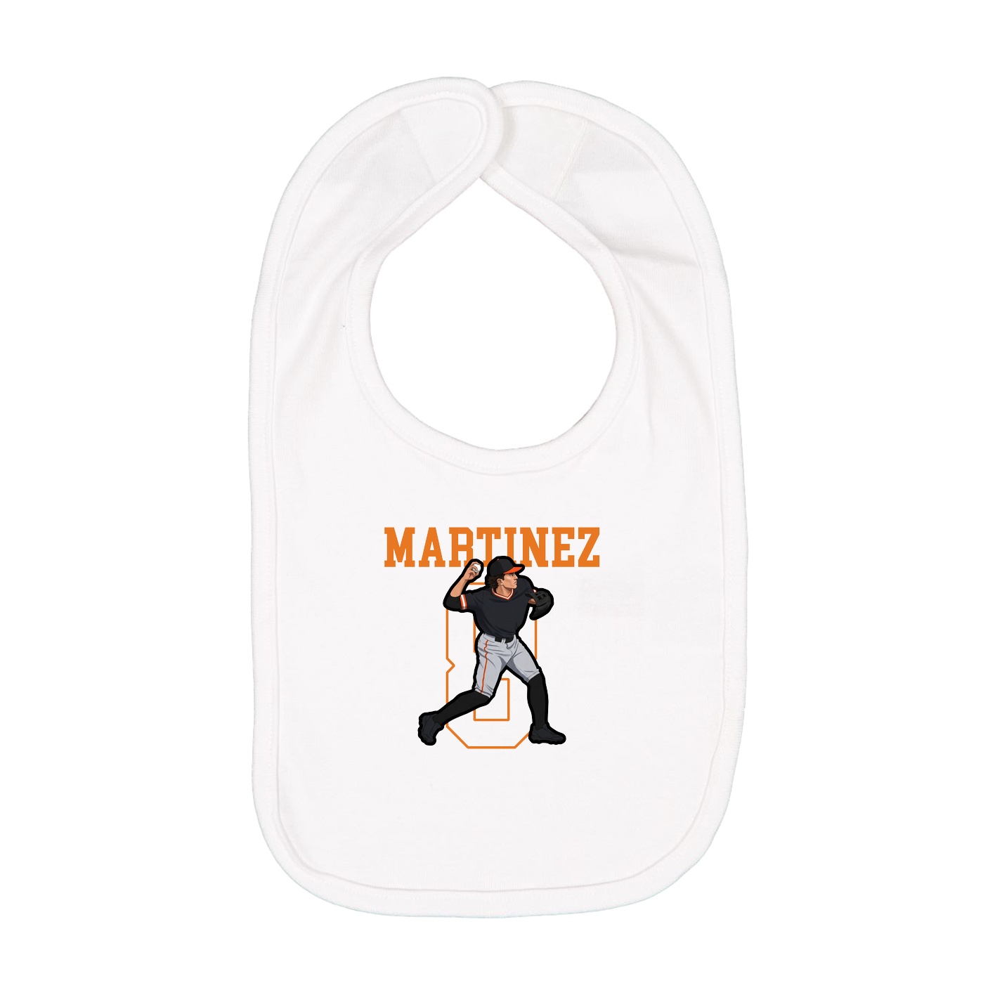 Infant Bib — Shirsey in White