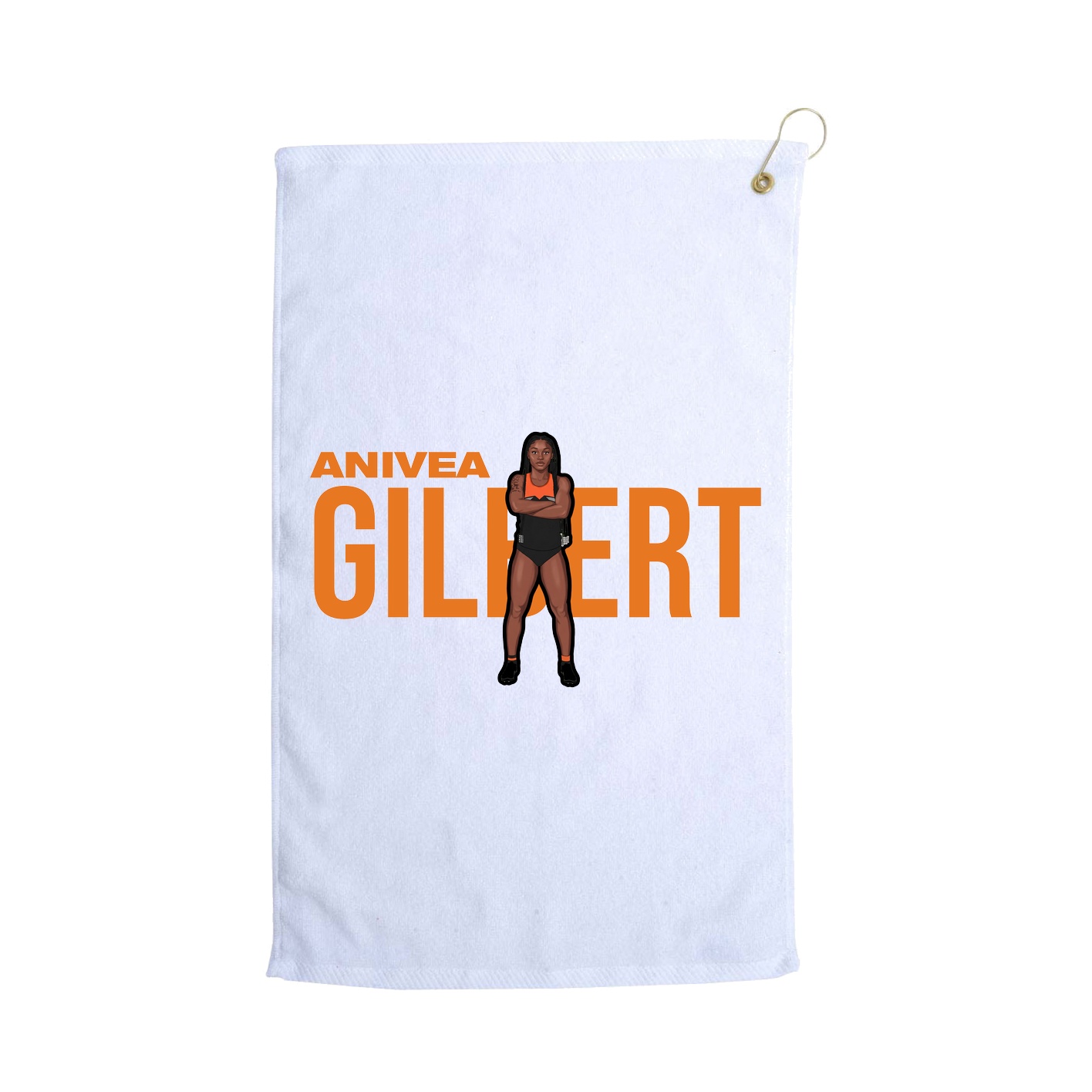 Golf Towel — Player Name in White