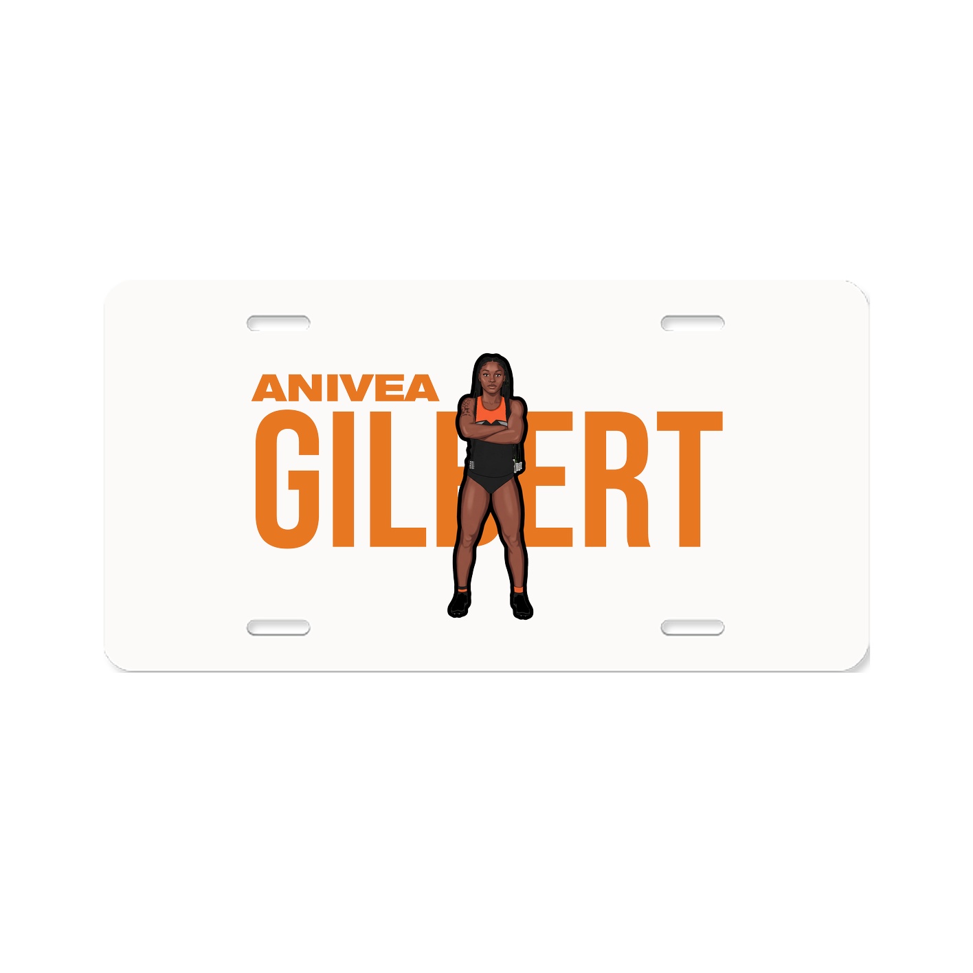 License Plate — Player Name in Classic