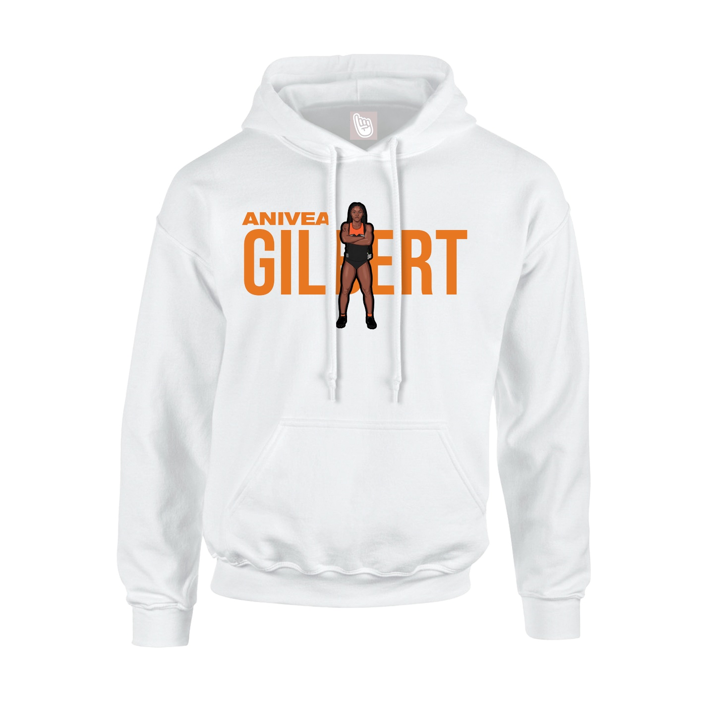Youth Hoodie — Player Name in White