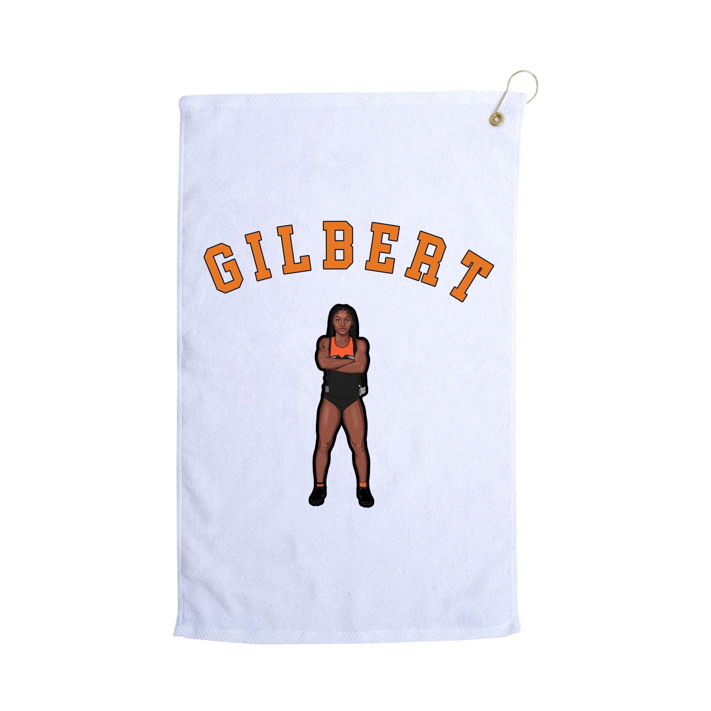 Golf Towel — Shirsey Arch in White