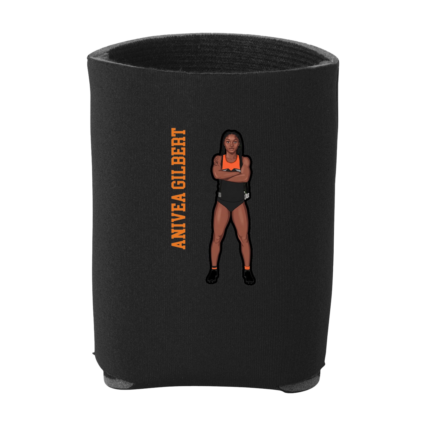 Can Holder — Name Vertical in Black