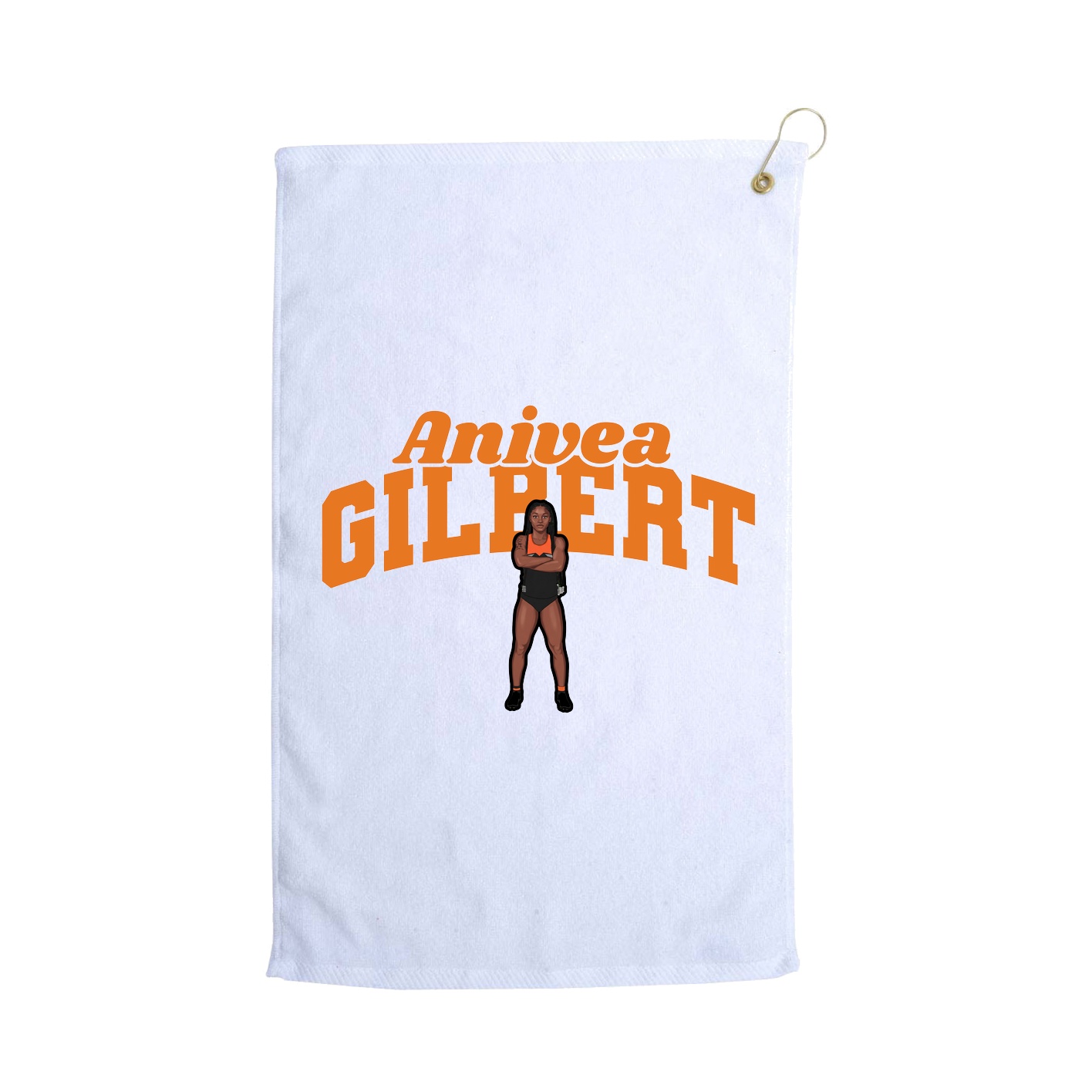 Golf Towel — Signature Arch in White