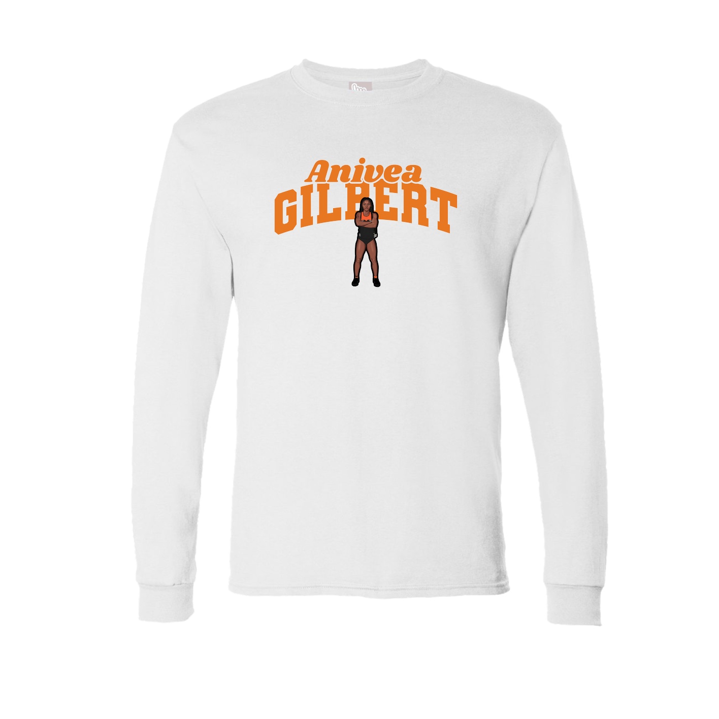 Long Sleeve Tee — Signature Arch in White